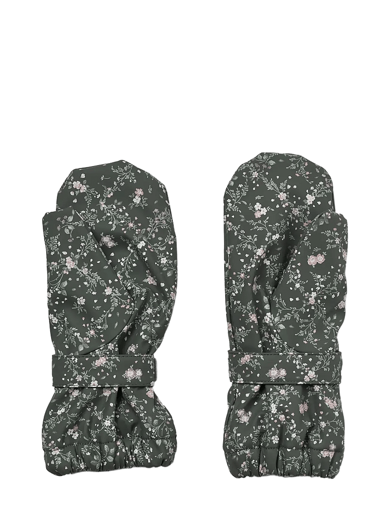 Wheat - Rain Mittens Rily - regenhandschoenen - forest lake checked flowers - 1