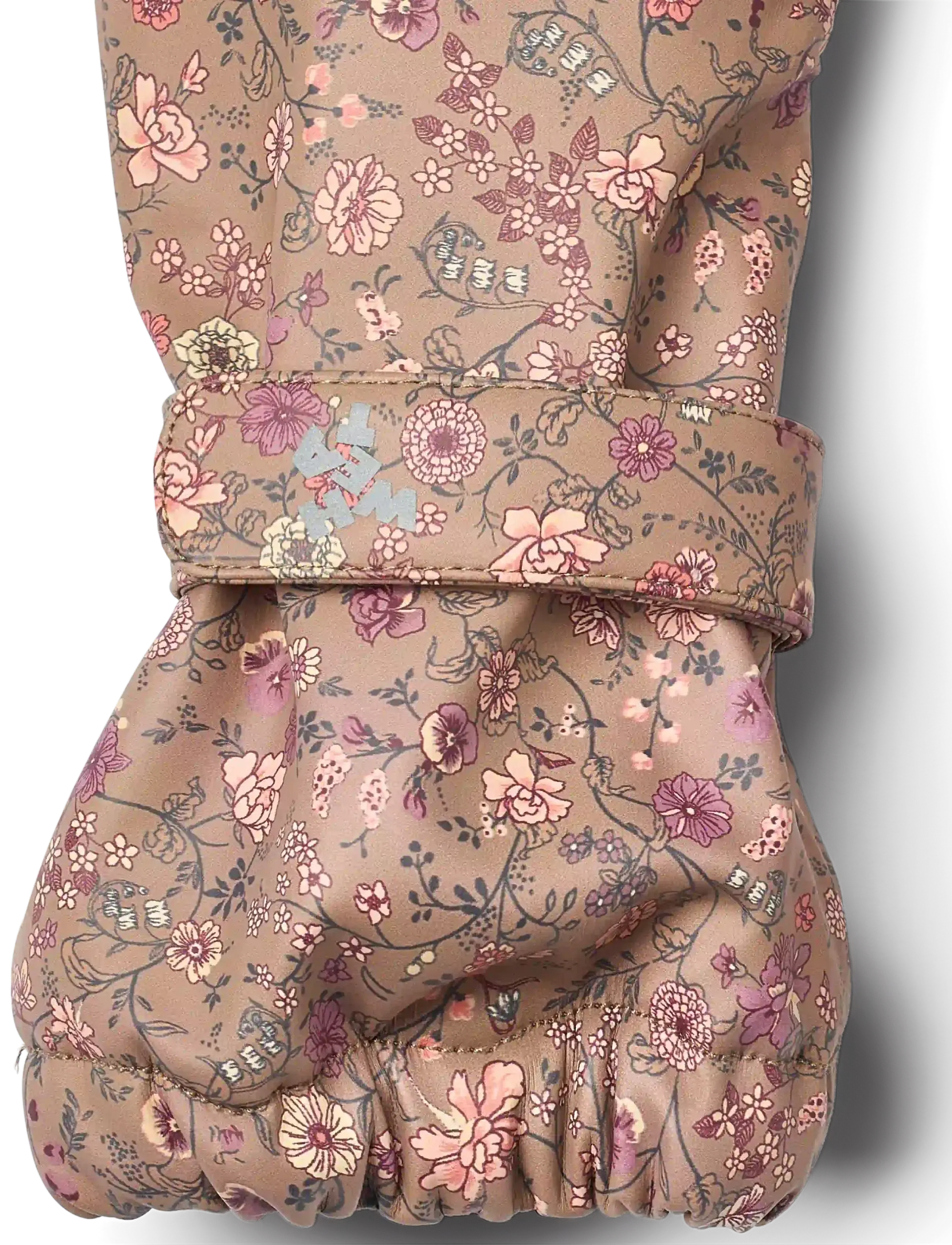 Wheat - Rain Mittens Rily - rain gloves - portabella flowers - 2