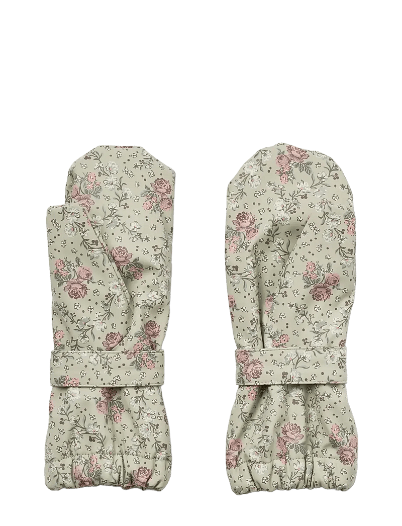 Wheat - Rain Mittens Rily - regen-handschuhe - slightly green flowers - 0