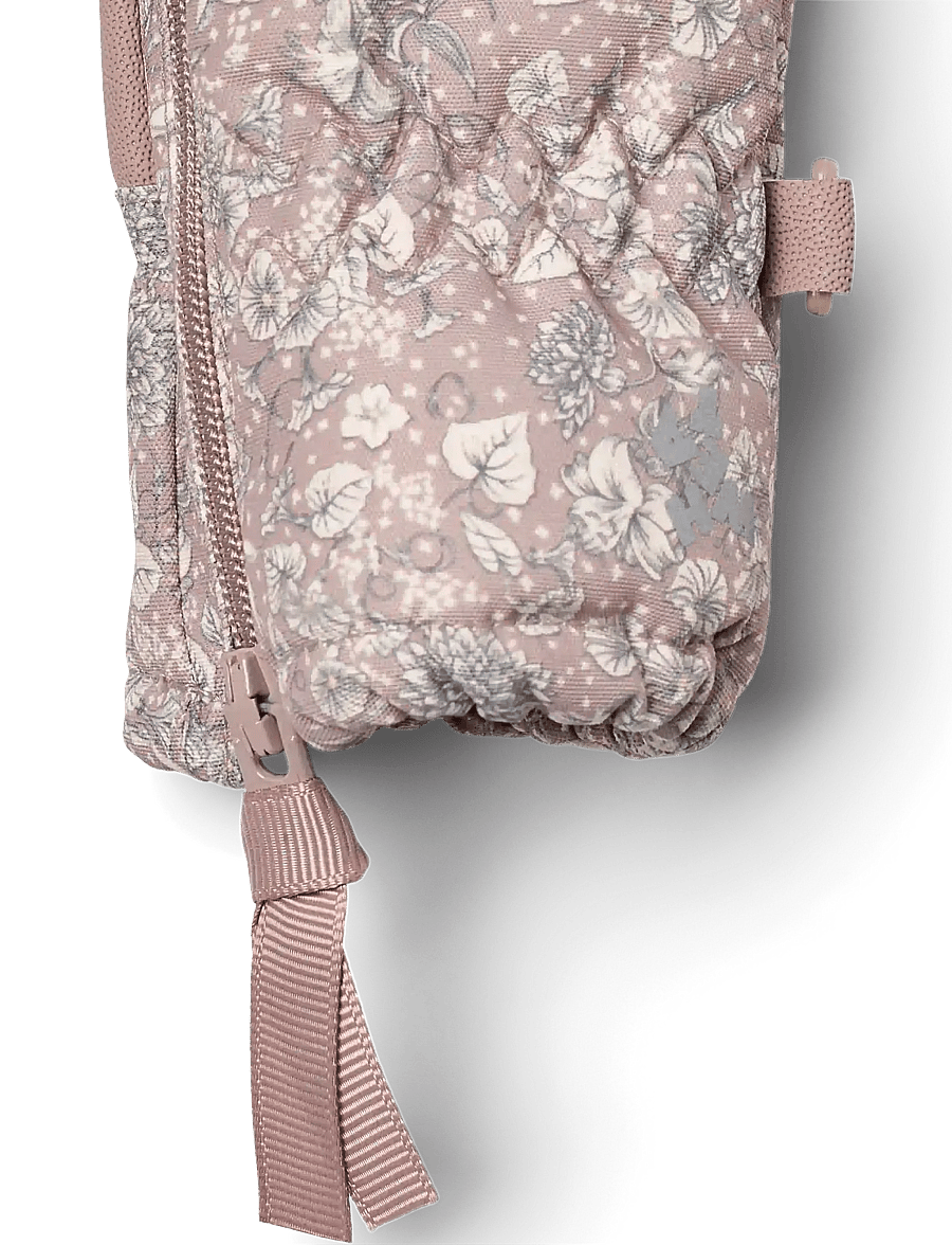 Wheat - Technical Mittens Zipper - dry rose flowers - 2