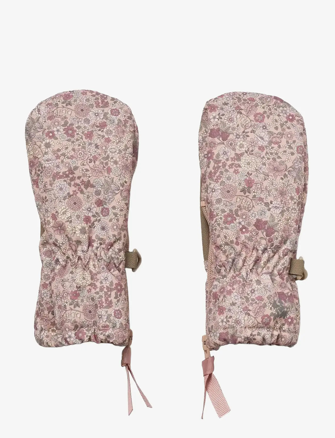 Wheat - Technical Mittens Zipper - zubehör - rose dust flowers - 0