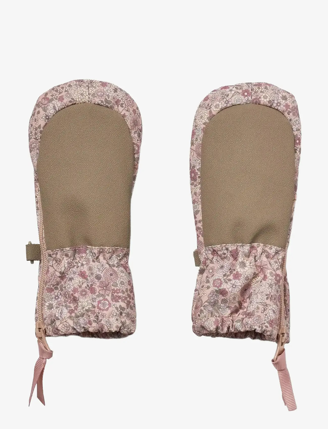 Wheat - Technical Mittens Zipper - zubehör - rose dust flowers - 1