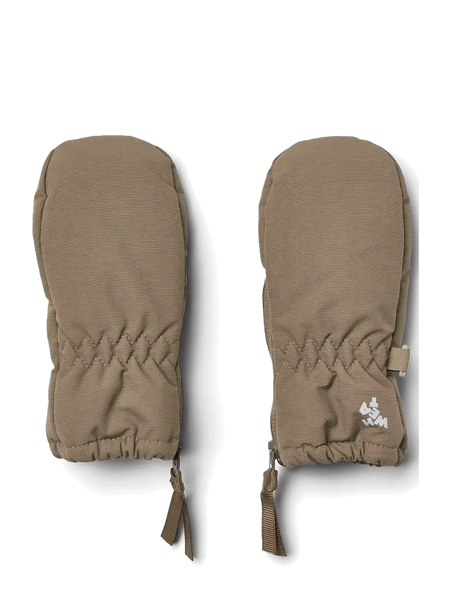 Wheat - Technical Mittens Zipper - baby gloves - dry wood - 0