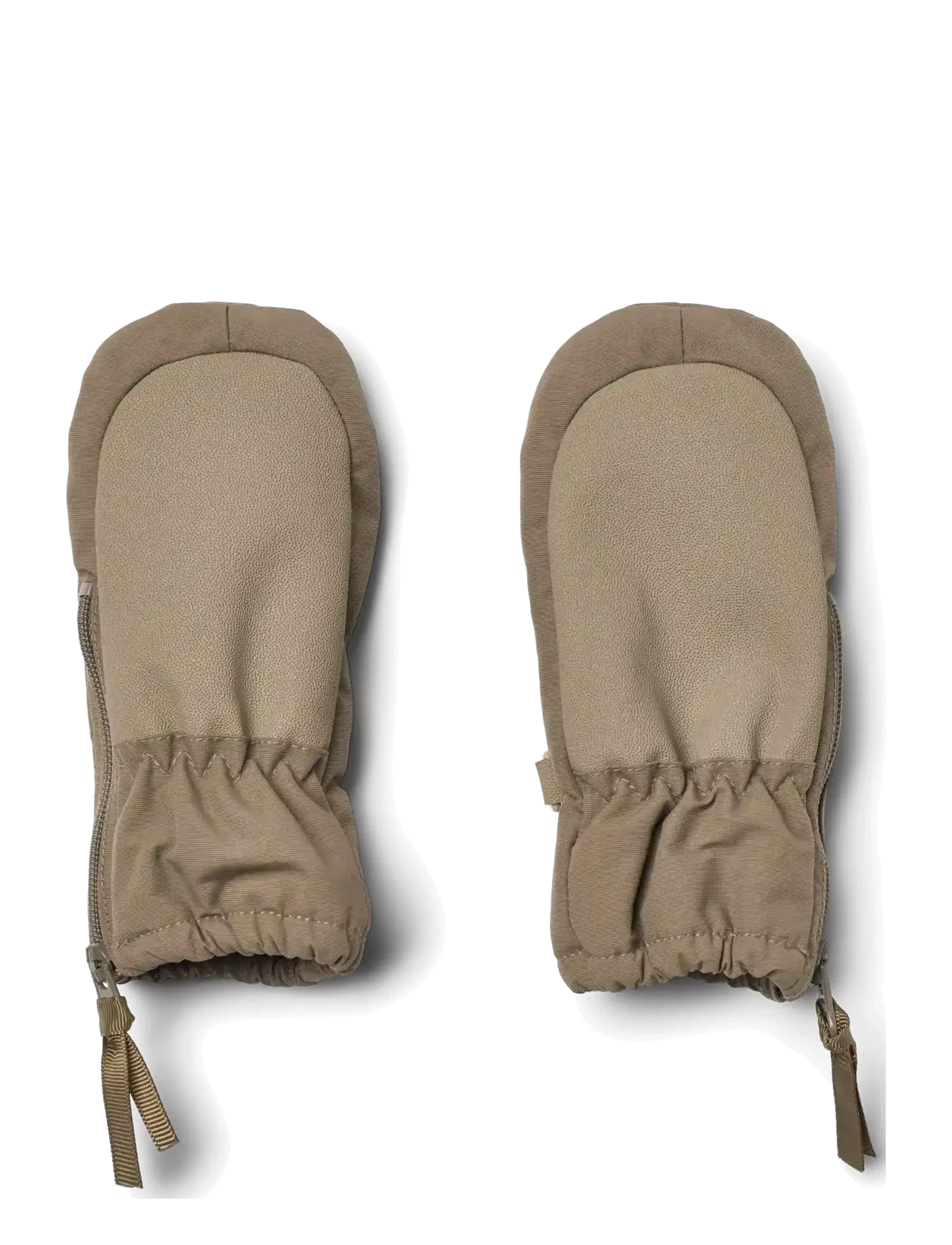 Wheat - Technical Mittens Zipper - babyvantar - dry wood - 1