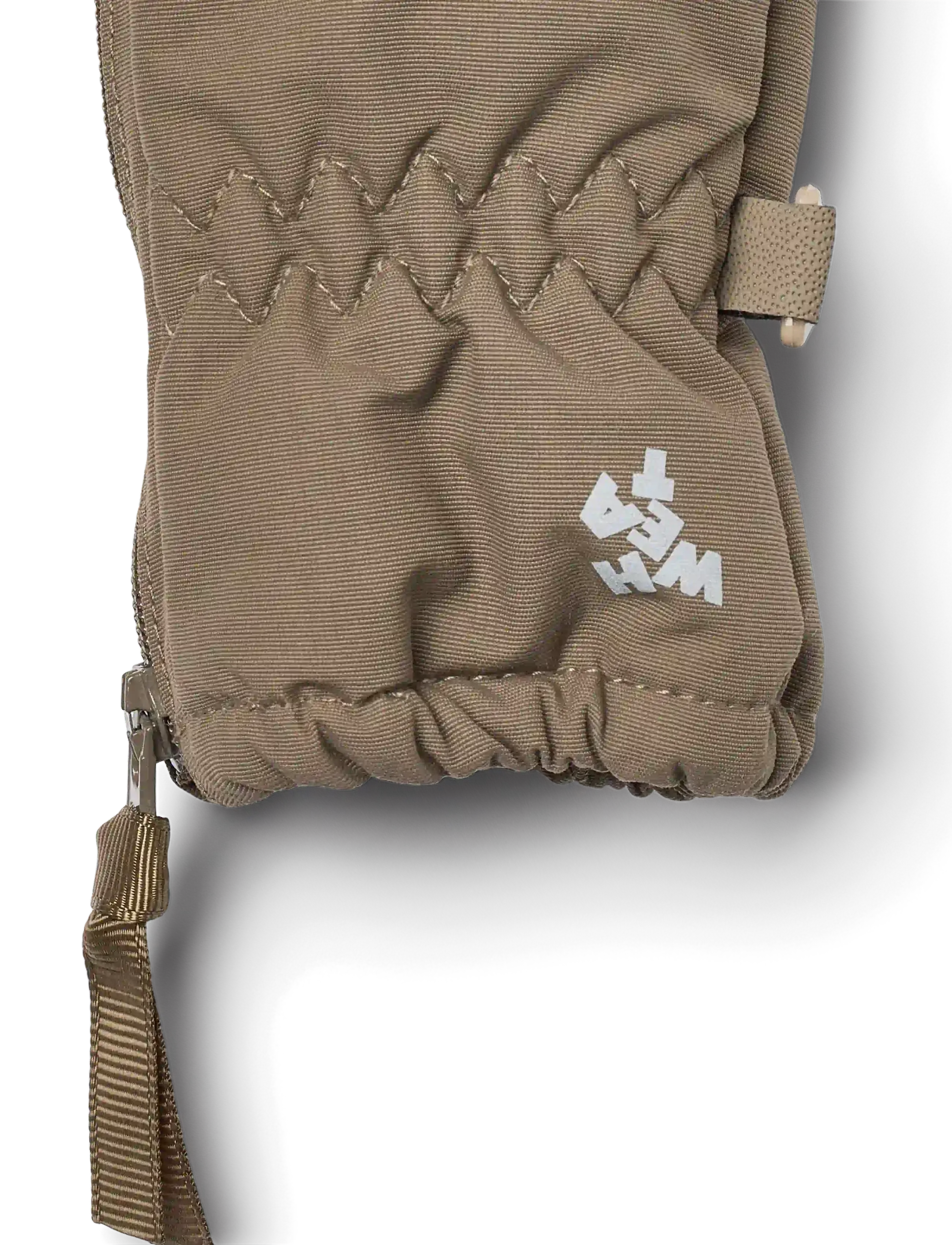 Wheat - Technical Mittens Zipper - babyvantar - dry wood - 2