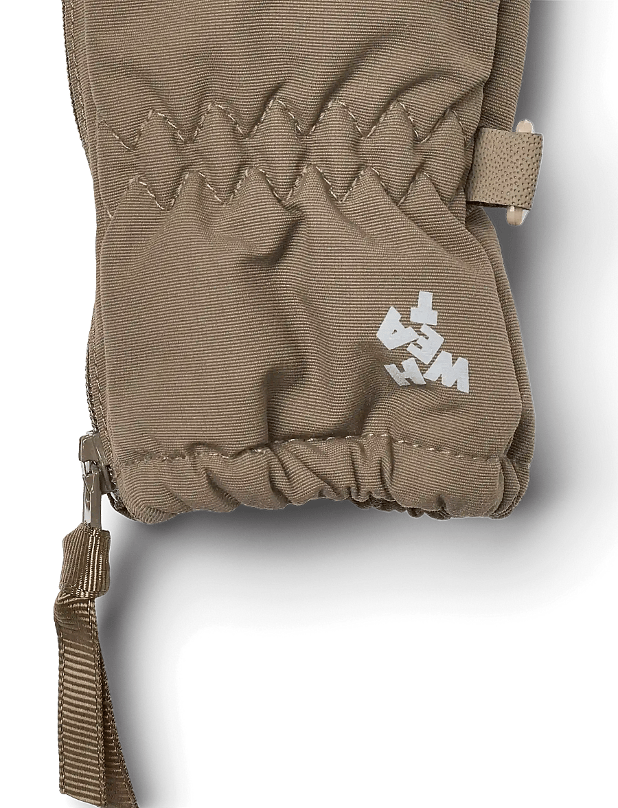 Wheat - Technical Mittens Zipper - baby gloves - dry wood - 2