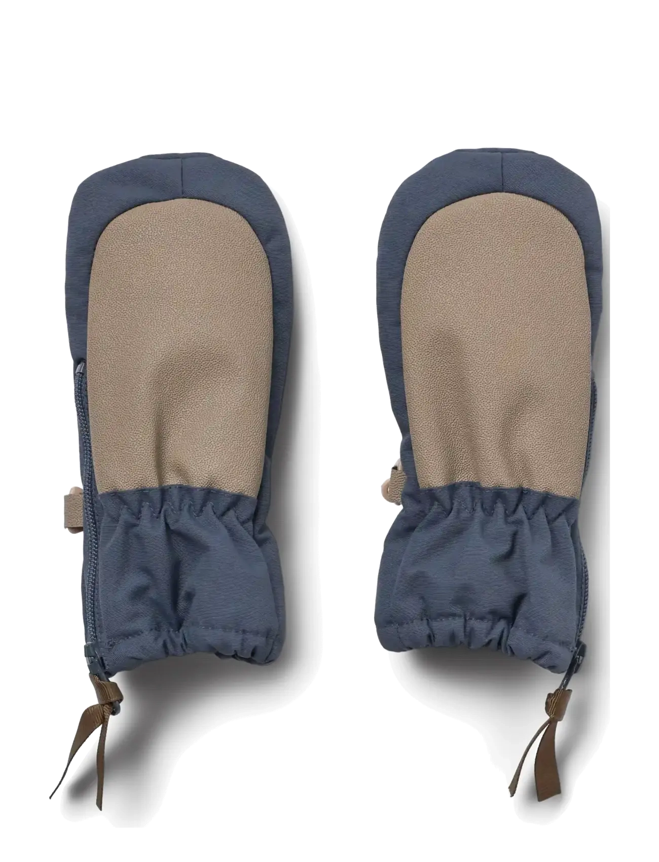 Wheat Technical Mittens Zipper, XS, Gloves & Mittens, Marineblau - Baby Gloves, Kinder