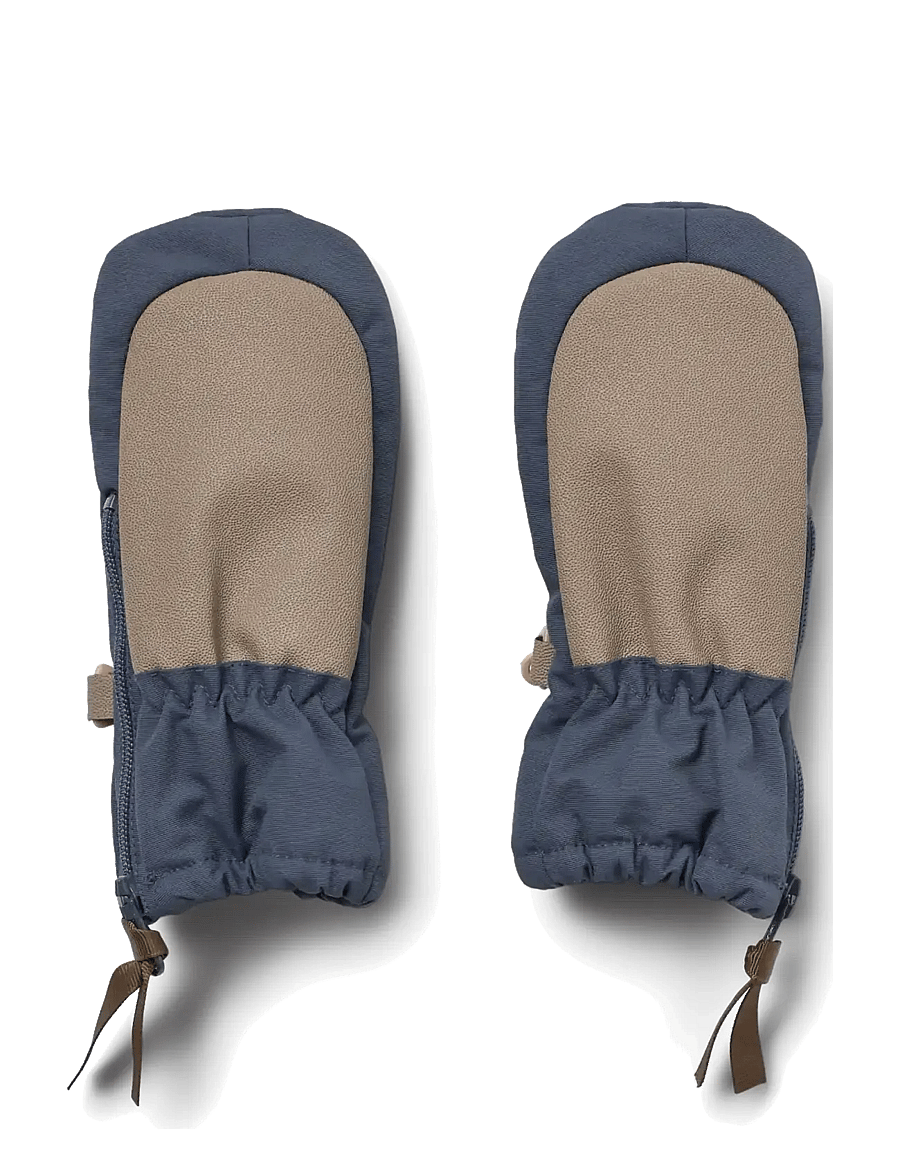 Wheat - Technical Mittens Zipper - beebikindad - greyblue - 0