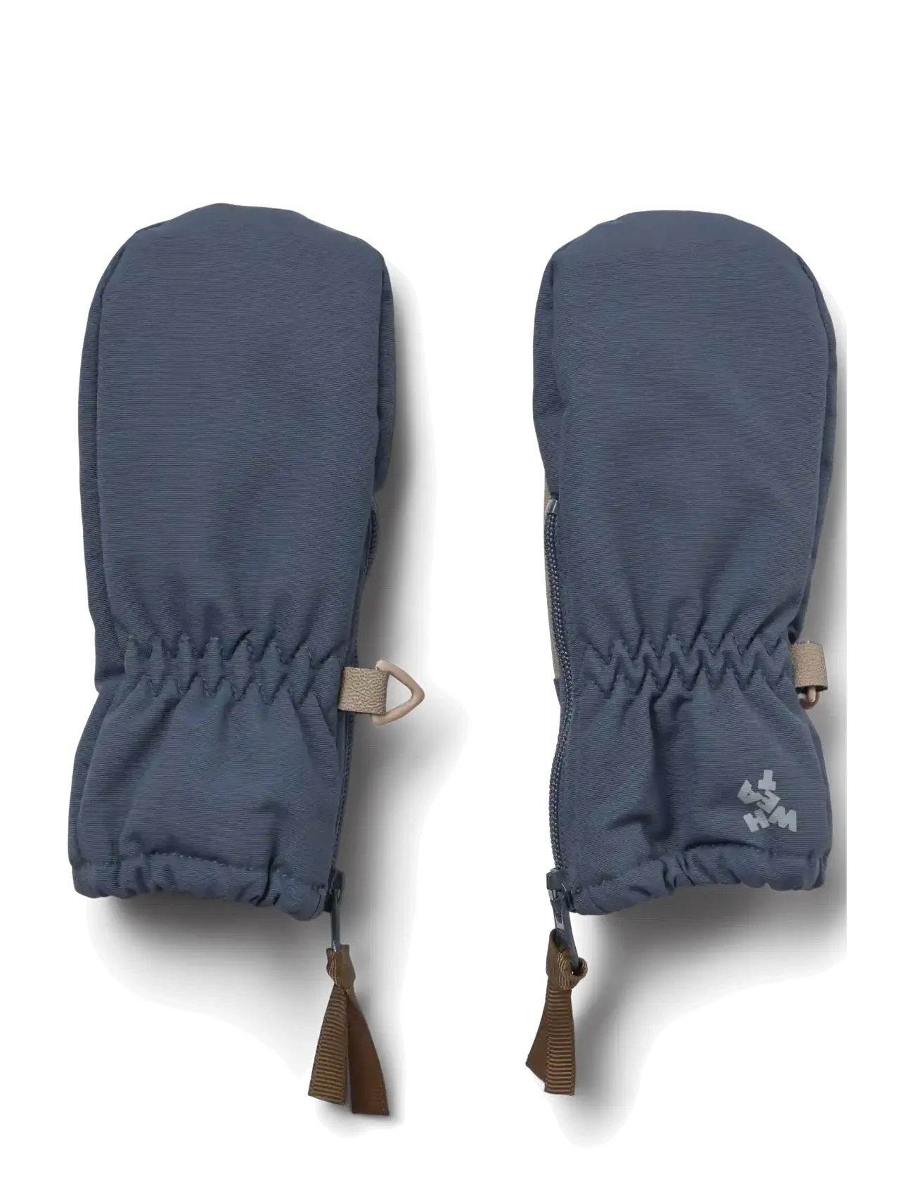 Wheat - Technical Mittens Zipper - mössor & vantar - greyblue - 2