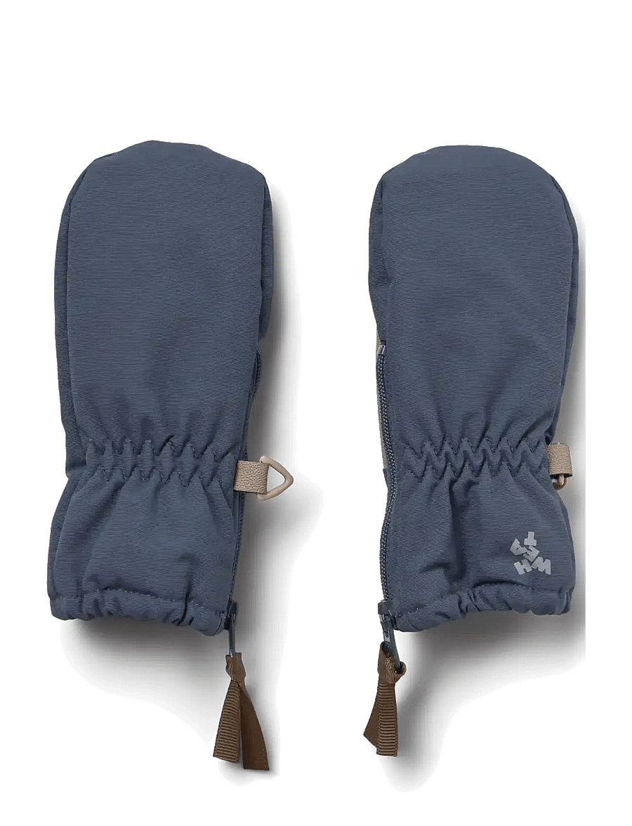 Wheat - Technical Mittens Zipper - beebikindad - greyblue - 2