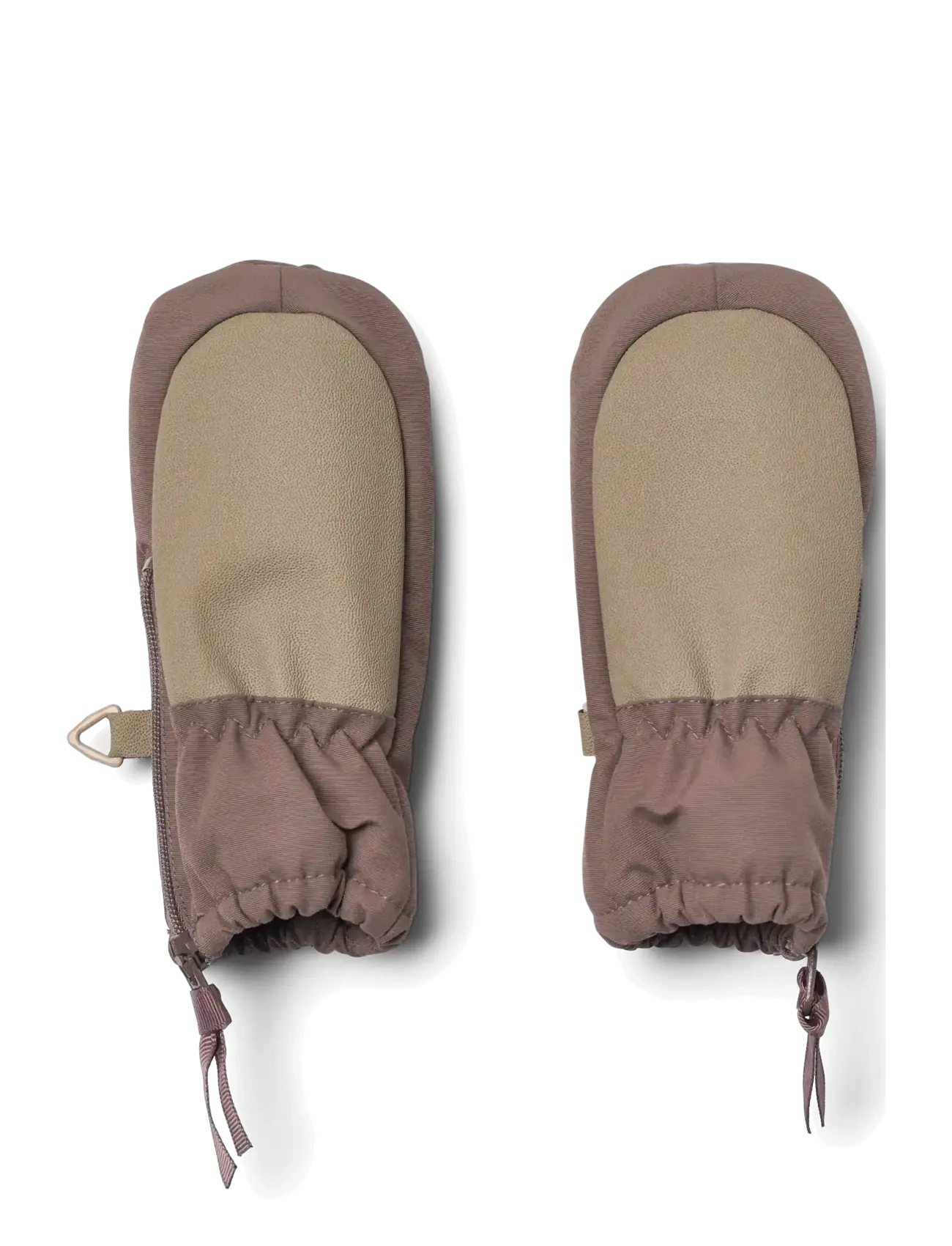Wheat - Technical Mittens Zipper - babyvantar - plum truffle - 1
