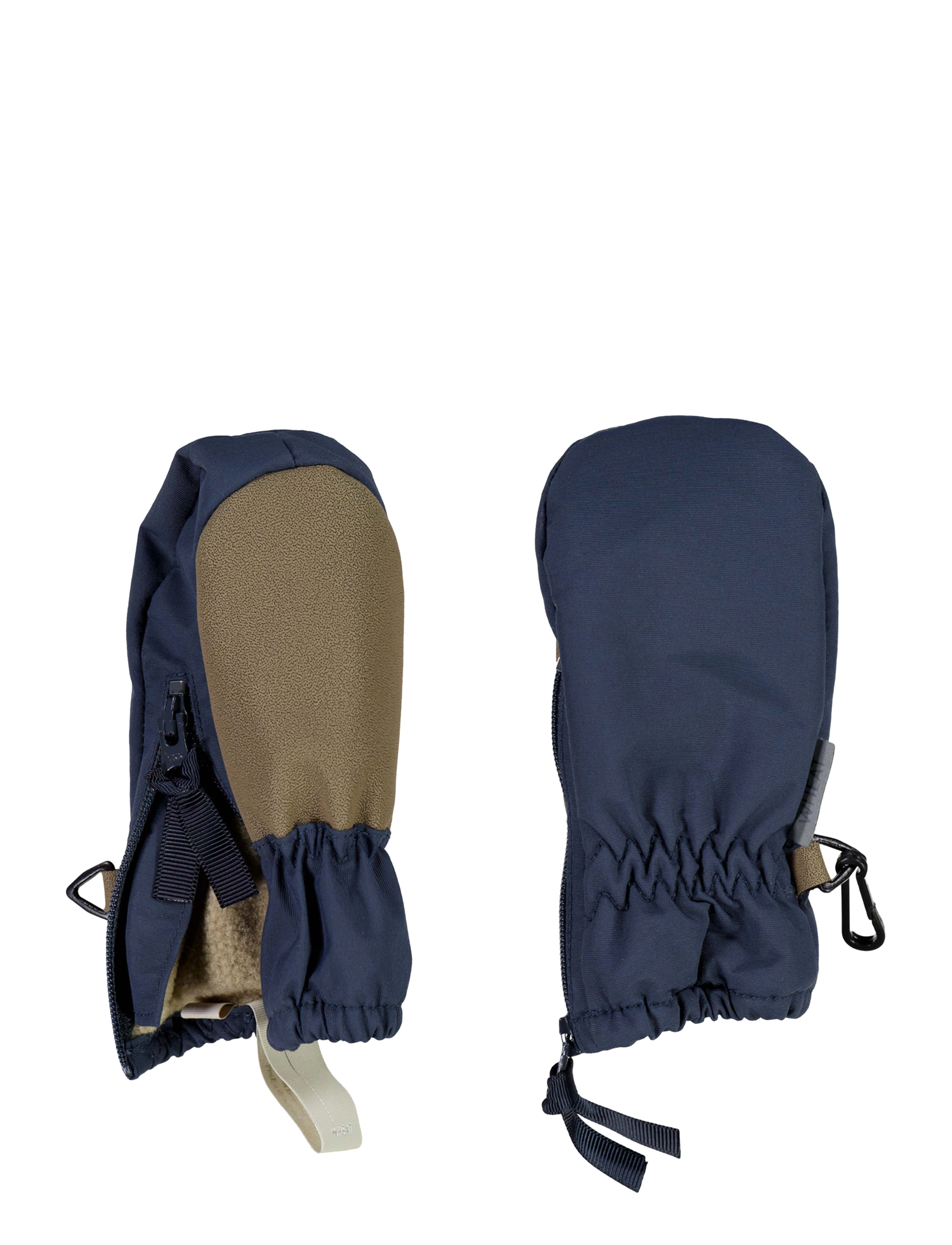 Wheat - Mittens Zipper Tech - sea storm - 1