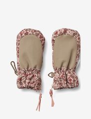 Wheat - Mittens Zipper Tech - hats & gloves - rose dust flowers - 1