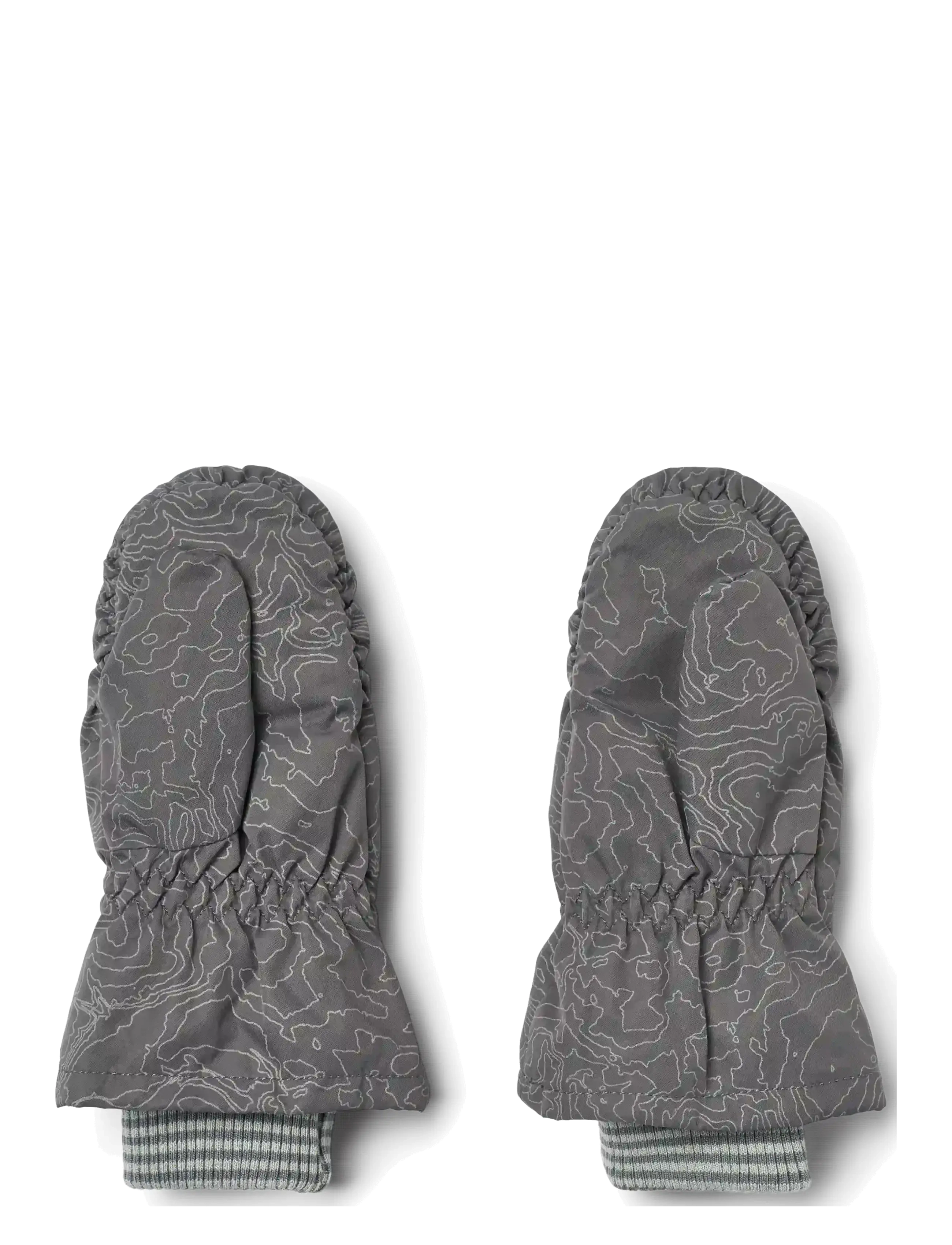 Wheat - Puffer Mittens Jazz - gloves - dark reflective map - 1