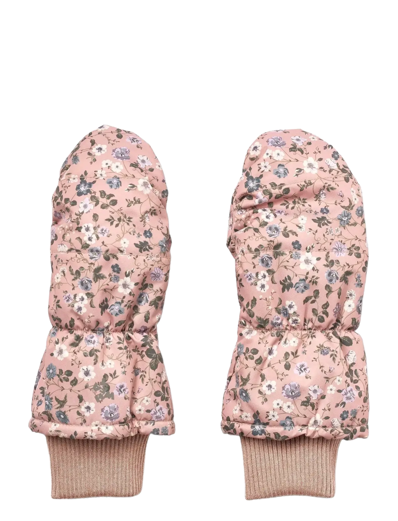 Wheat Puffer Mittens Jazz, Børn, Blomstrede Puffer Luffer, Multi/mønstret, Str: XL