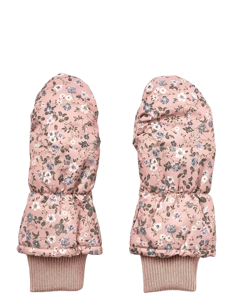 Wheat - Puffer Mittens Jazz - votter - rose powder flowers - 0