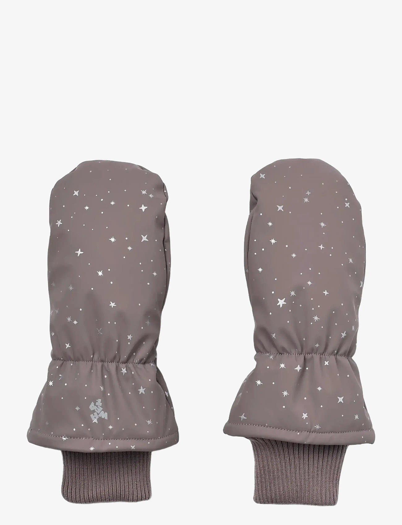 Wheat - Winter Mittens Stormy - purple stone stars - 0