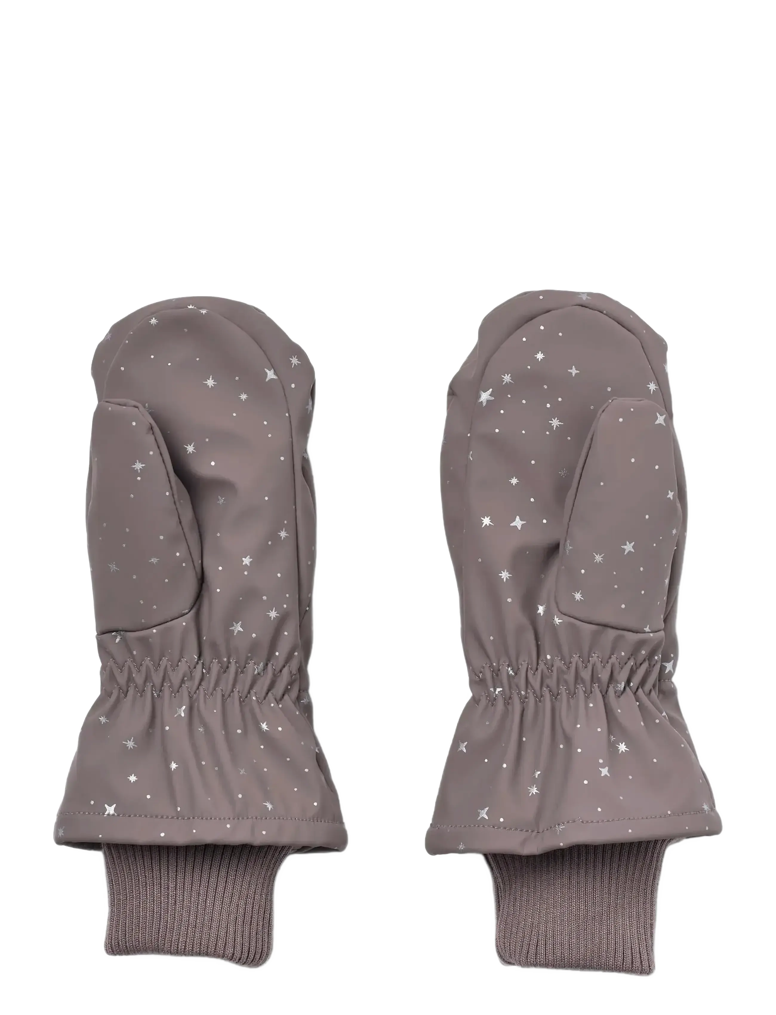 Wheat - Winter Mittens Stormy - purple stone stars - 2