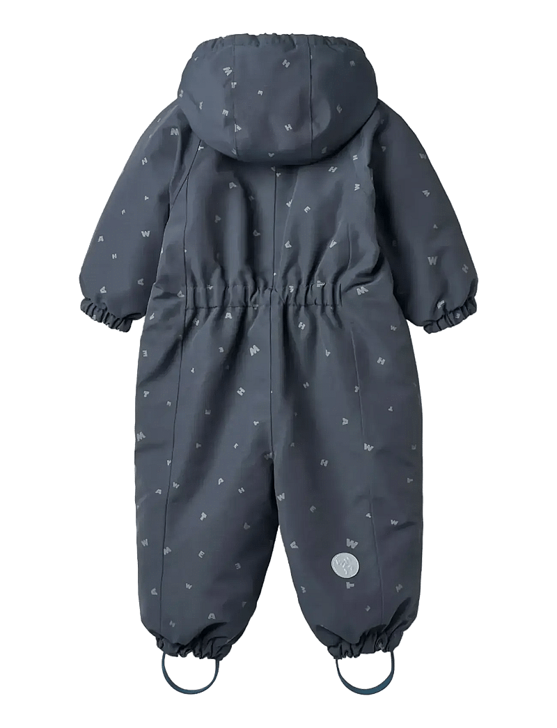 Wheat - Snowsuit Adi - talvekombinesoon - greyblue letters - 1