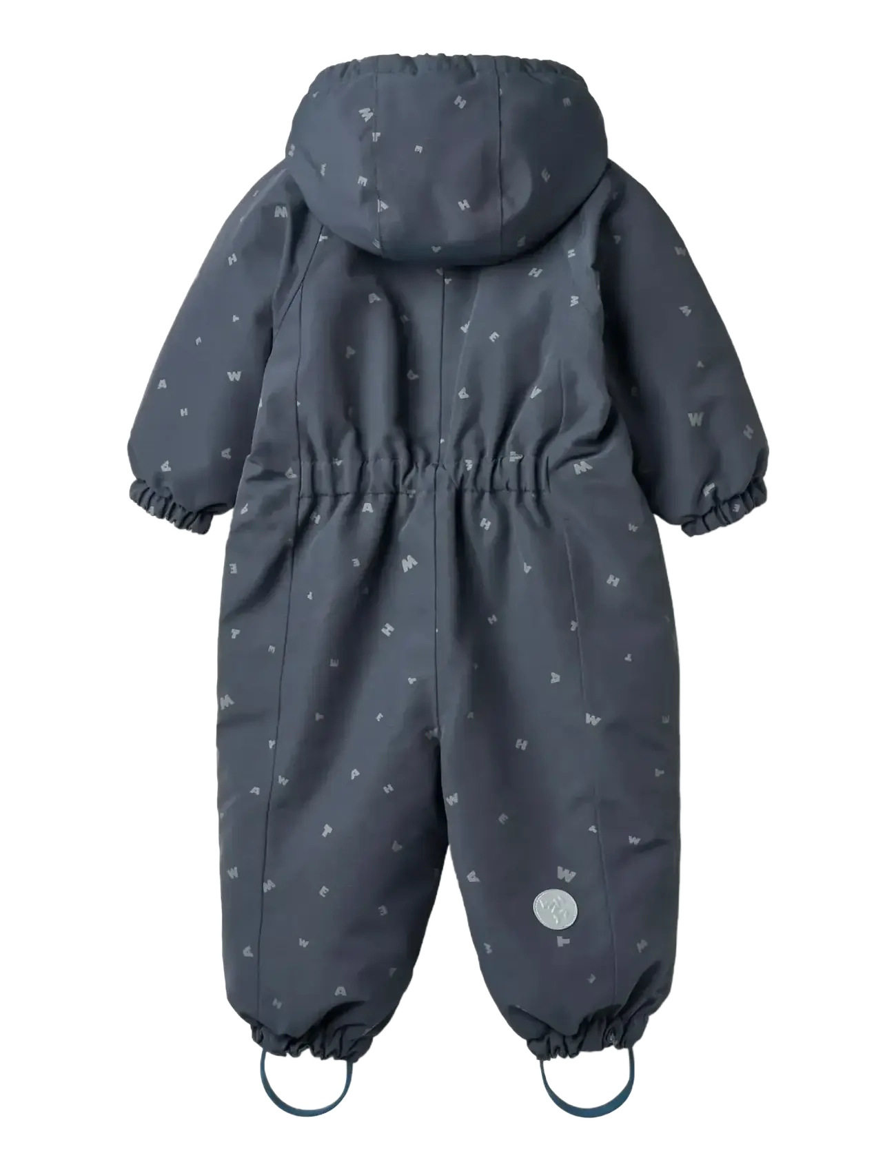 Wheat - Snowsuit Adi - talvekombinesoon - greyblue letters - 1