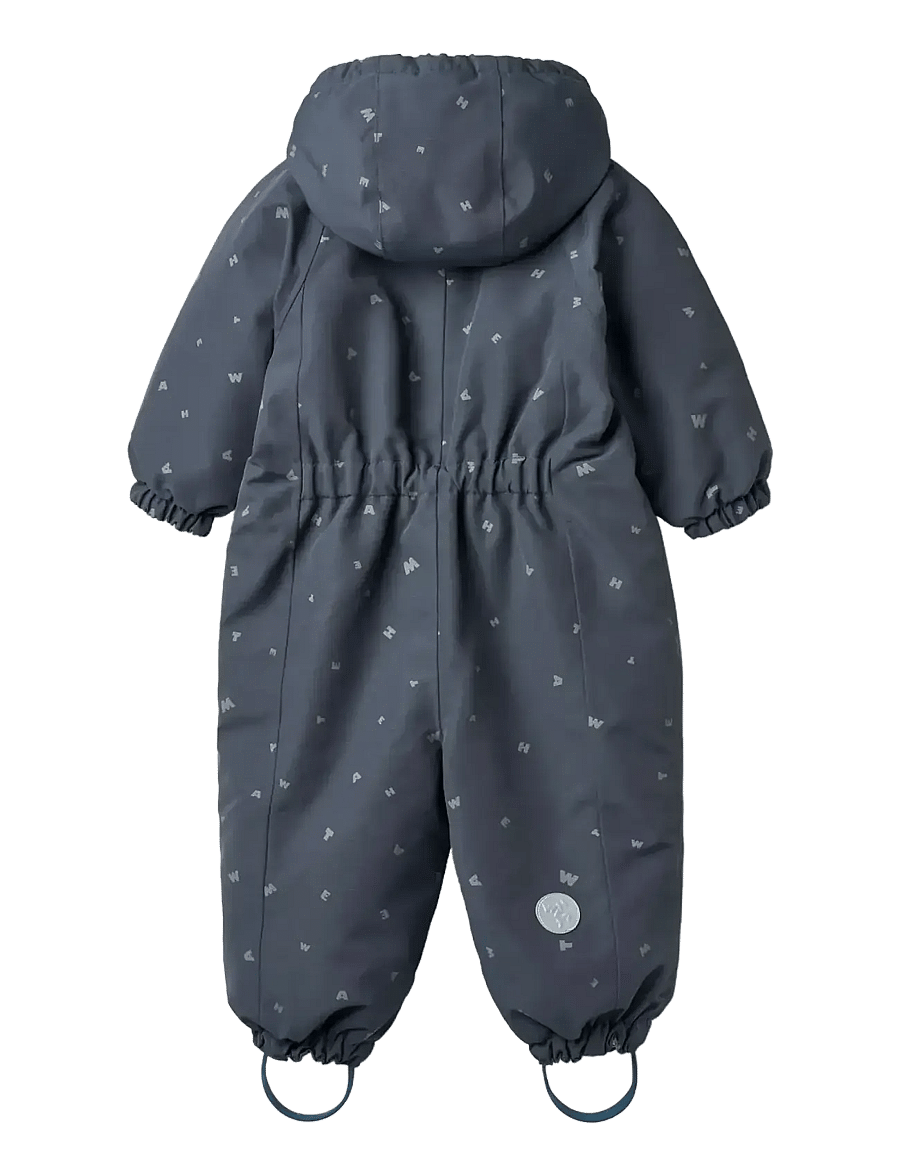Wheat - Snowsuit Adi - greyblue letters - 1