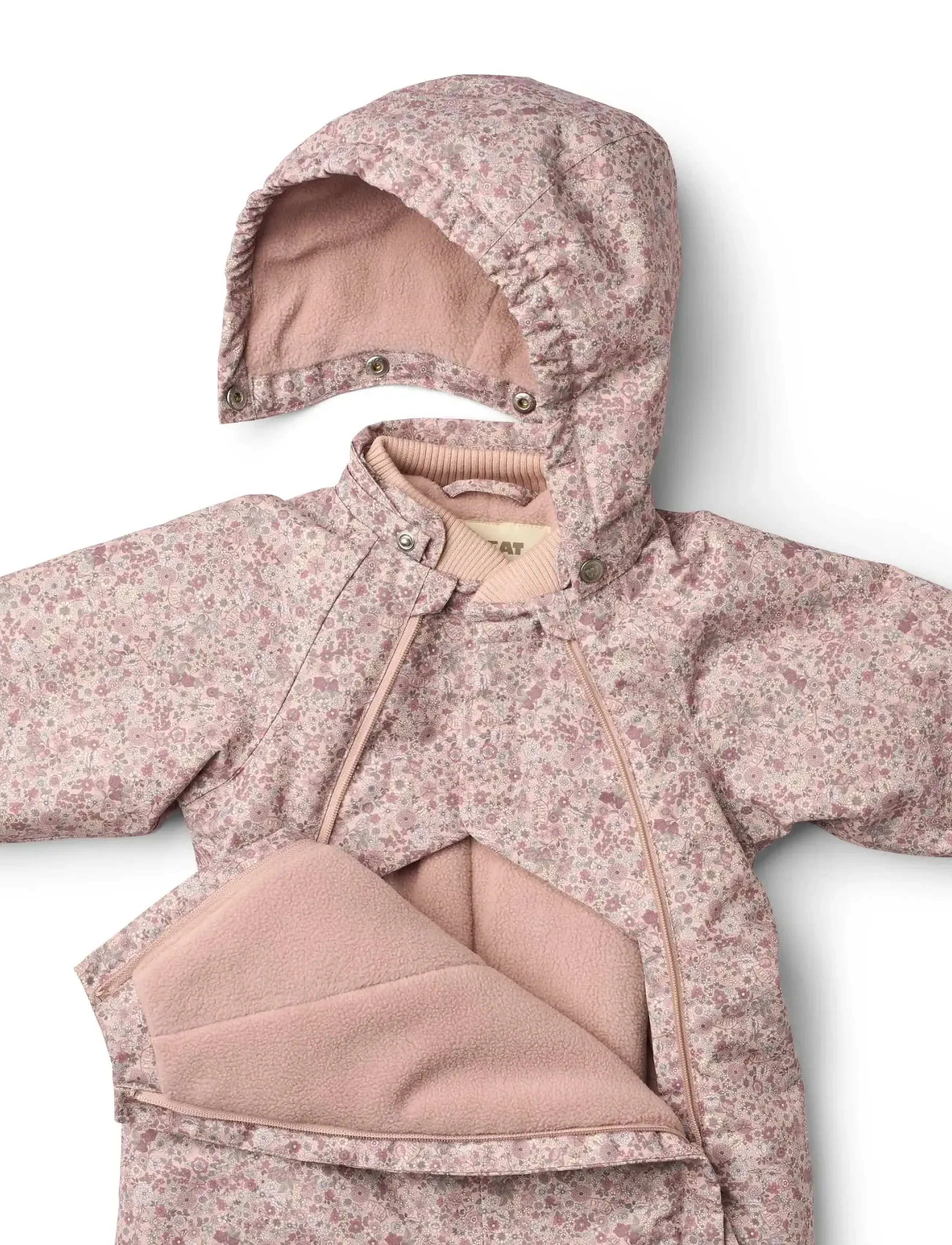 Wheat - Snowsuit Adi - overalls - rose dust flowers - 3