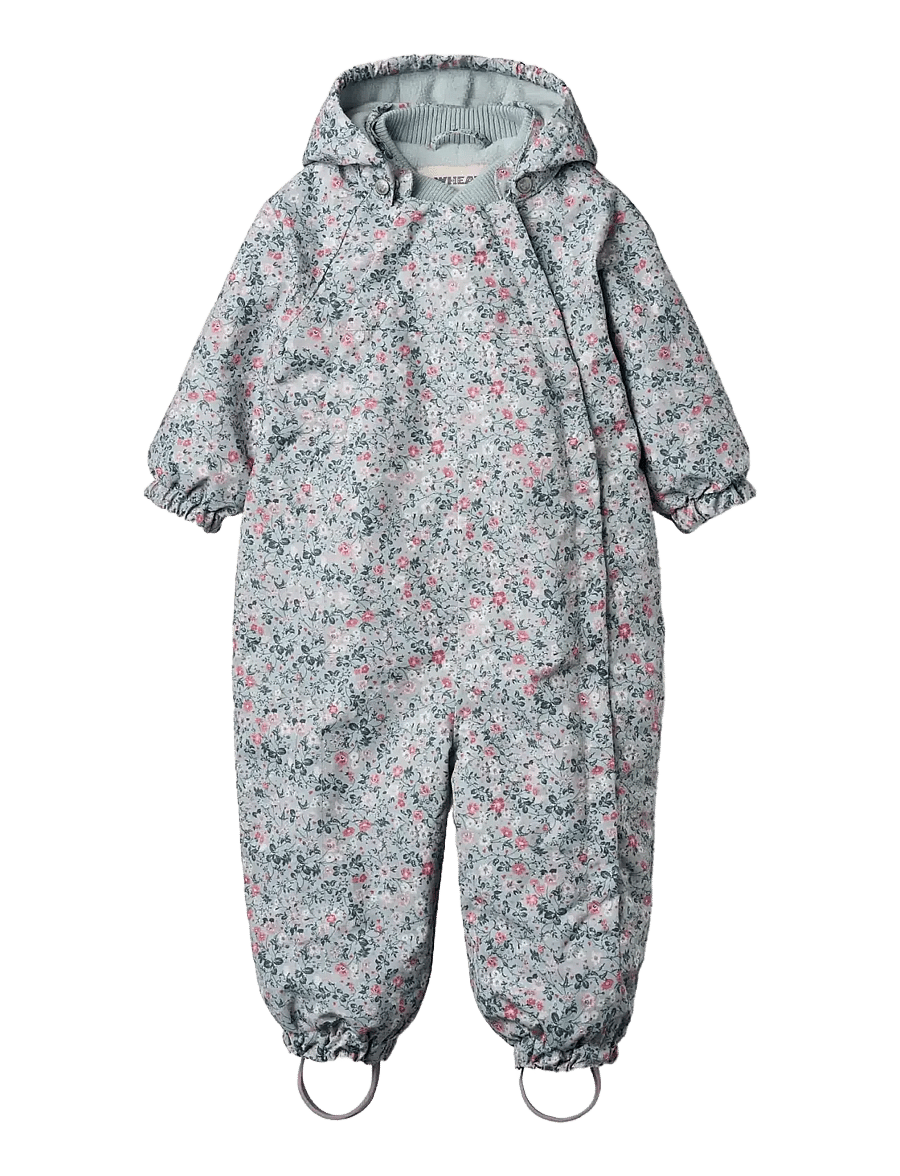 Wheat - Snowsuit Adi - vinteroveraller - soft rain flowers - 0