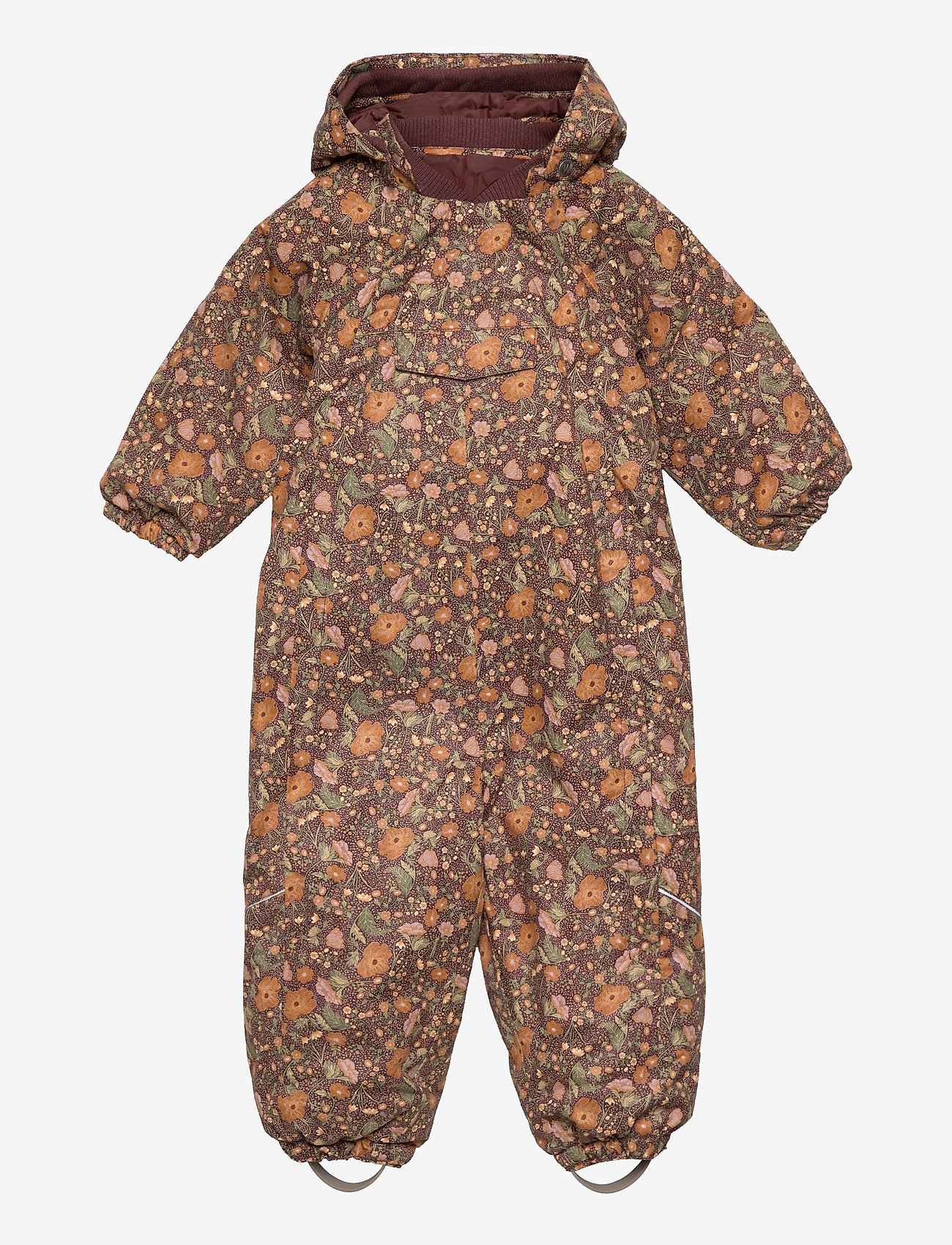 Wheat - Snowsuit Adi Tech - maroon flowers - 0