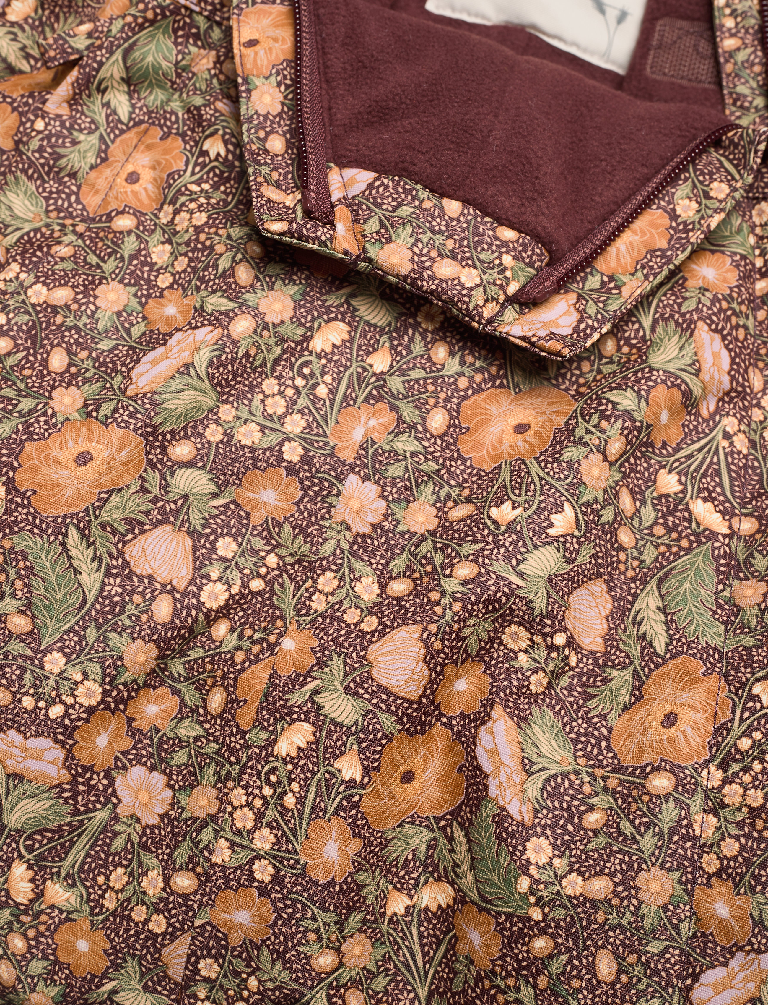 Wheat - Snowsuit Adi Tech - maroon flowers - 2