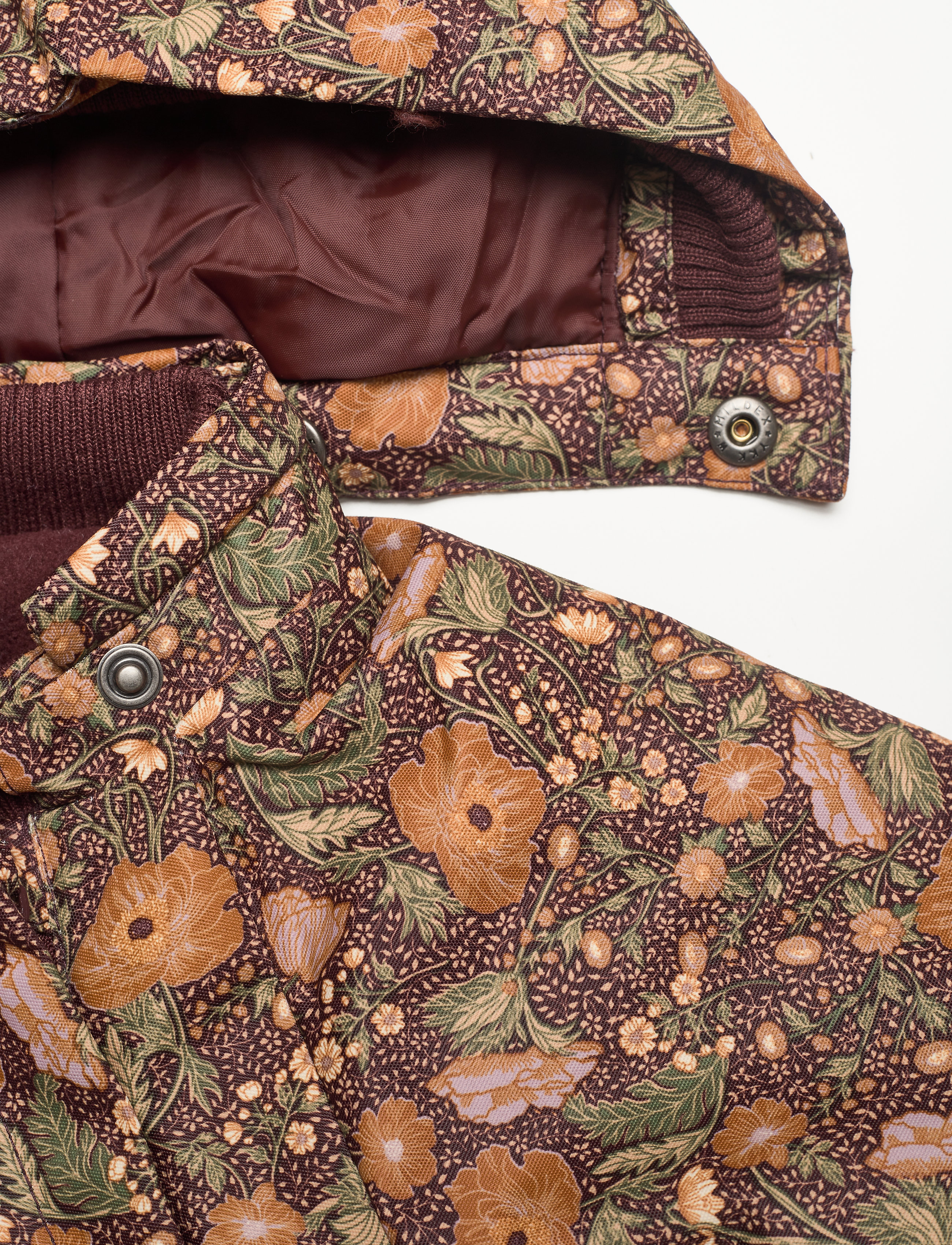 Wheat - Snowsuit Adi Tech - maroon flowers - 3