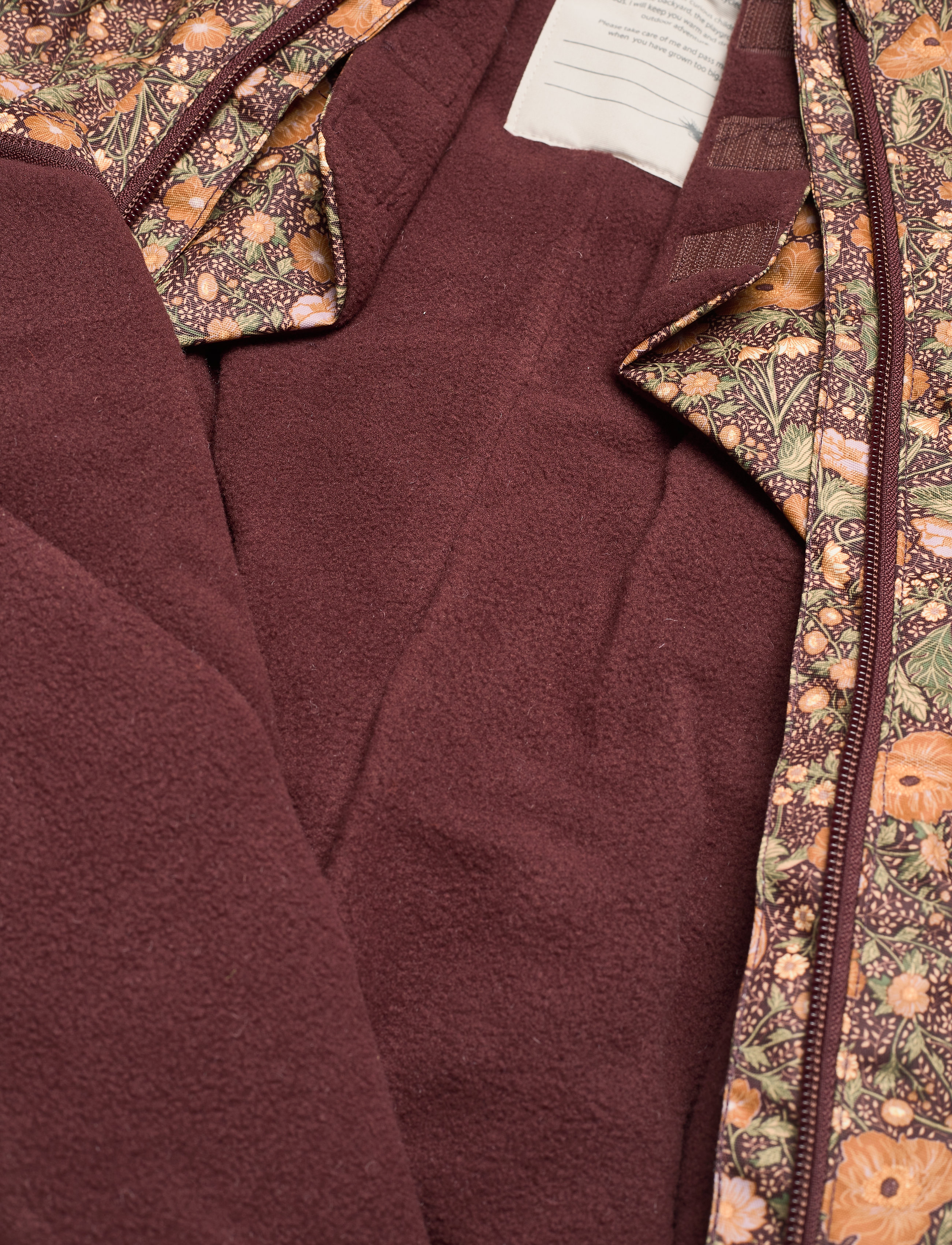 Wheat - Snowsuit Adi Tech - maroon flowers - 4