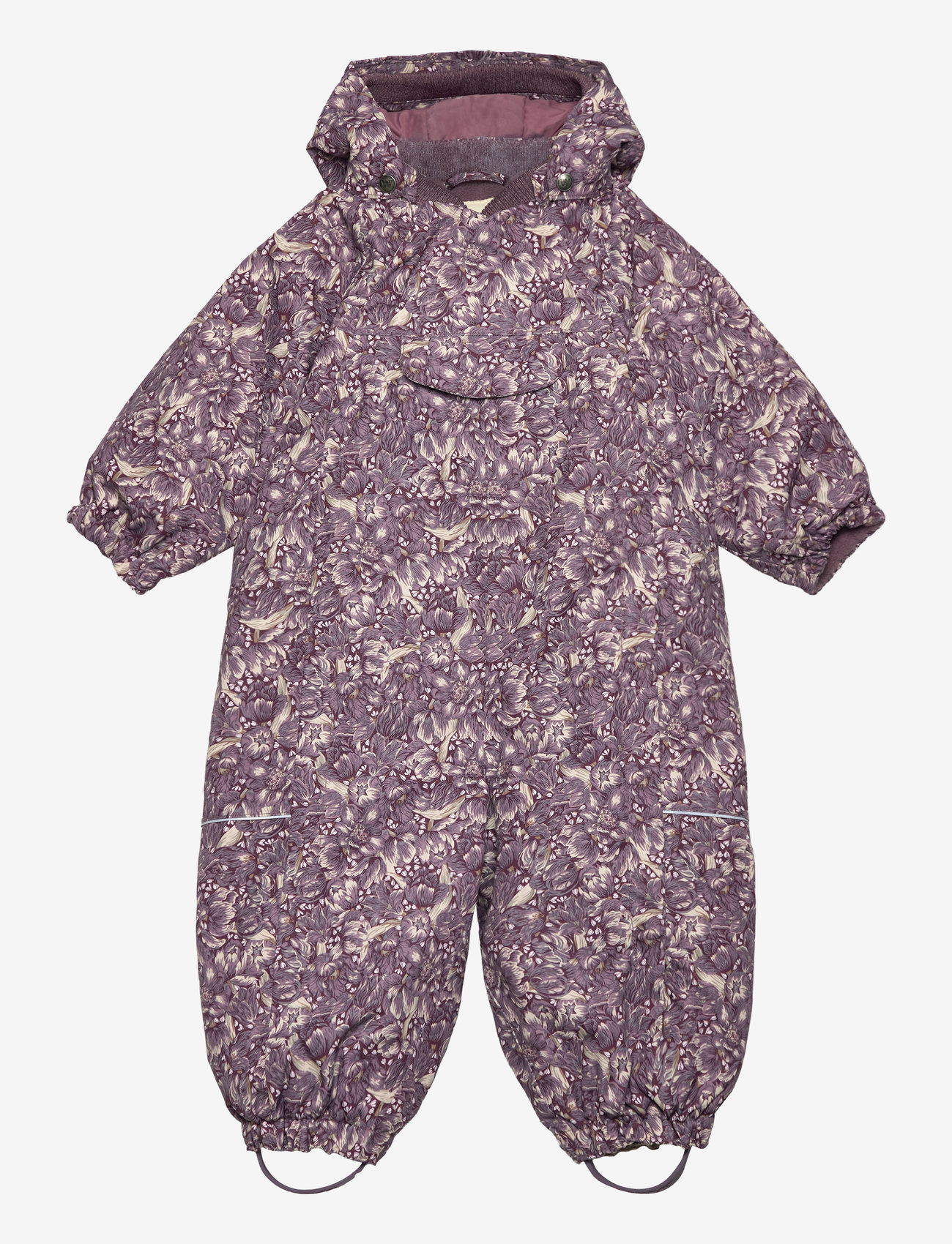 Wheat - Snowsuit Adi Tech - schneeanzug - purple tulips - 0