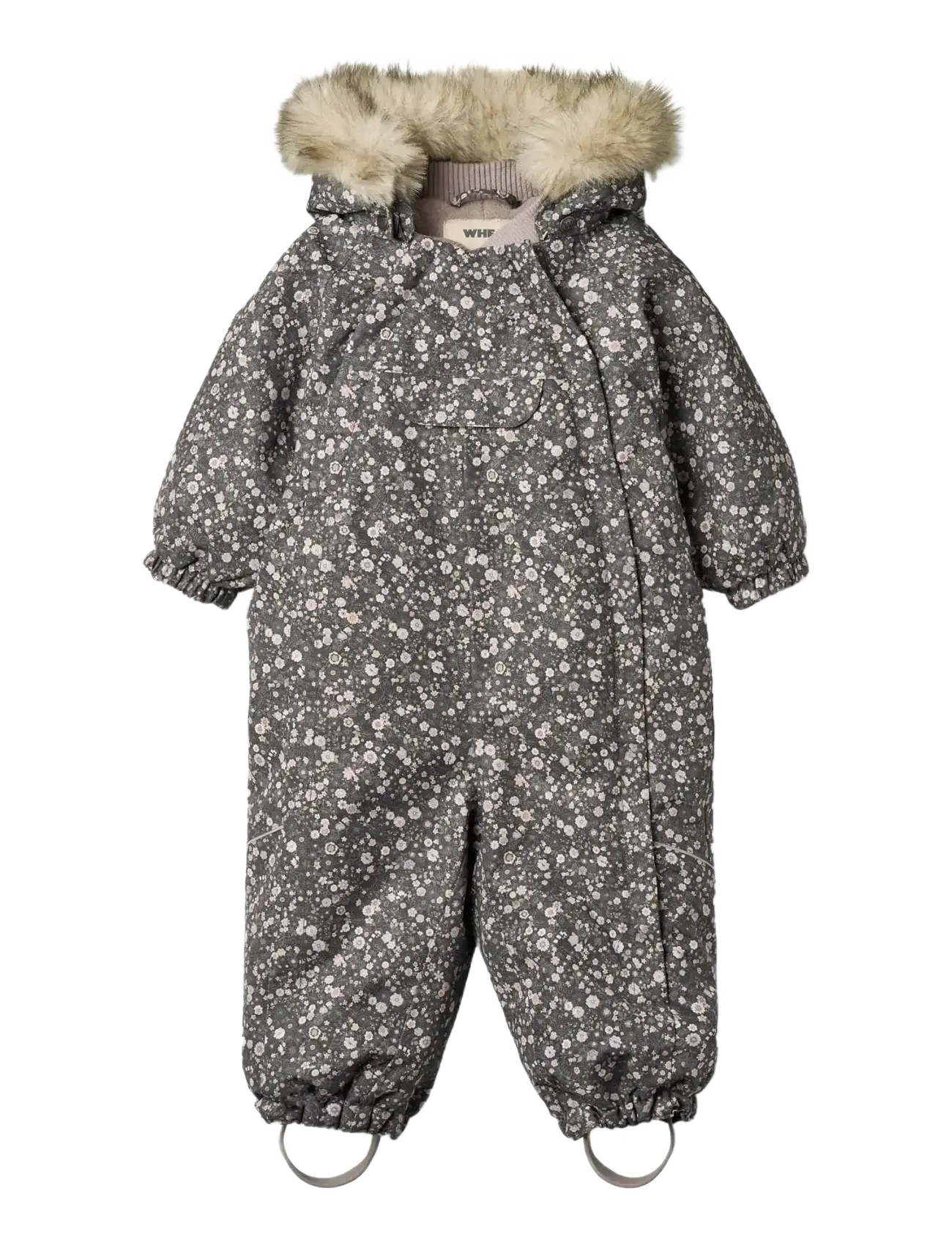 Wheat Snowsuit Nickie, Børn, Pelsforet Flyverdragt, Navy, Str: 86