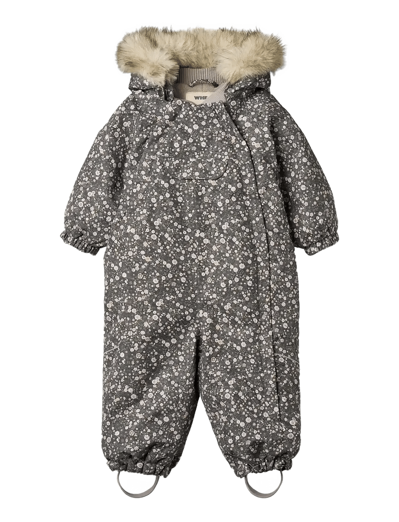 Snowsuit Nickie - BLACK SEA OPEN FLOWERS