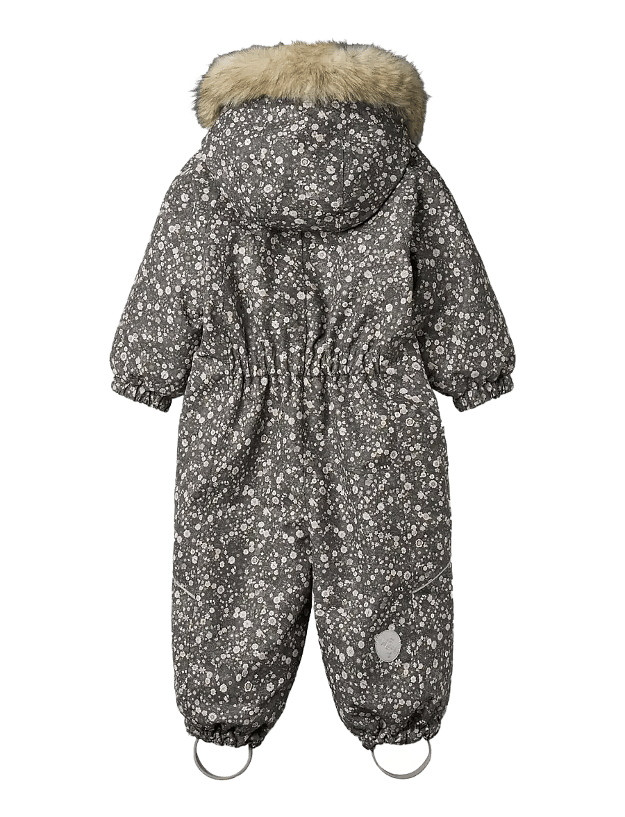 Wheat - Snowsuit Nickie - talvihaalarit - black sea open flowers - 1