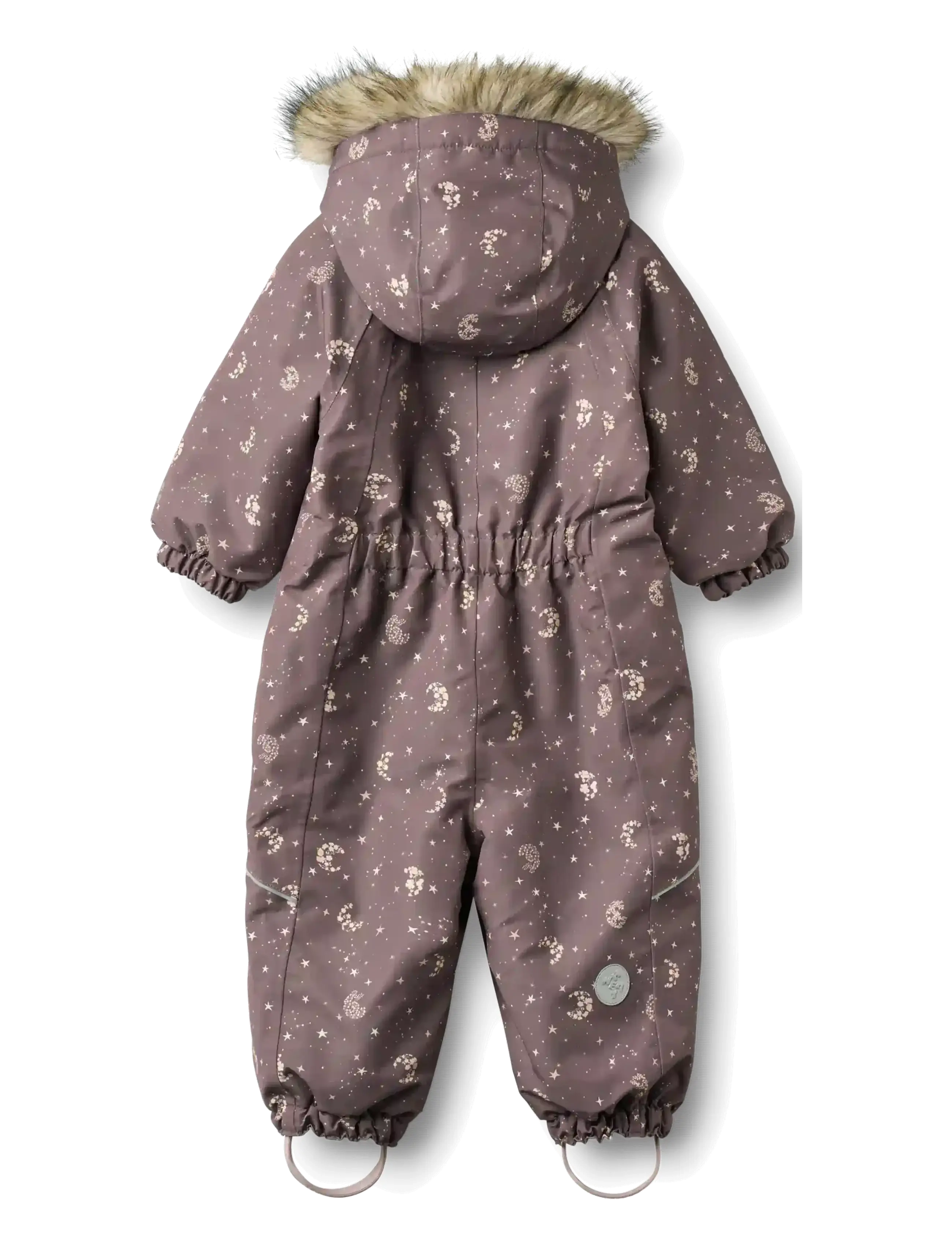 Wheat - Snowsuit Nickie - vinteroveraller - plum truffle stars - 1