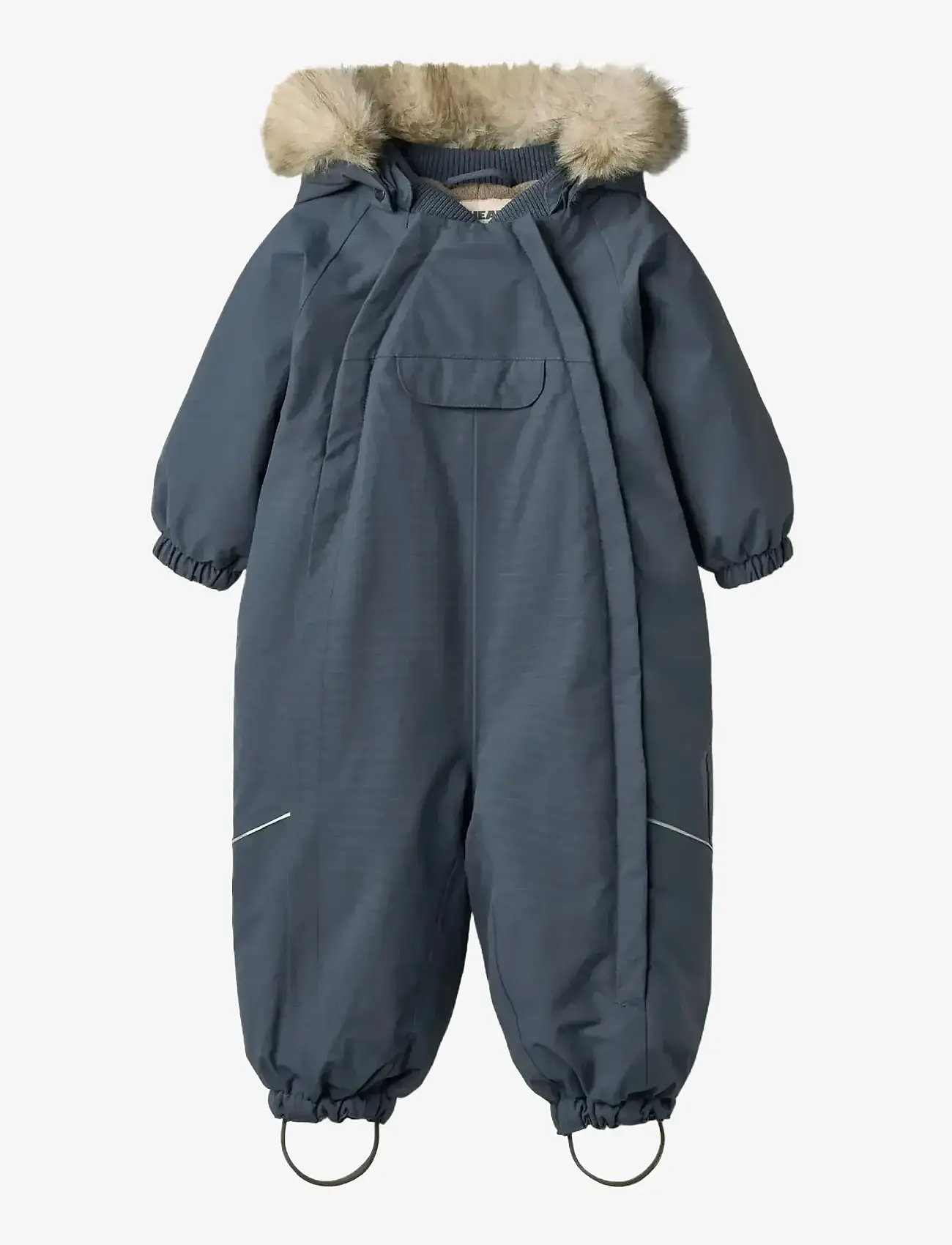 Wheat - Snowsuit Nickie - schneeanzug - greyblue - 0