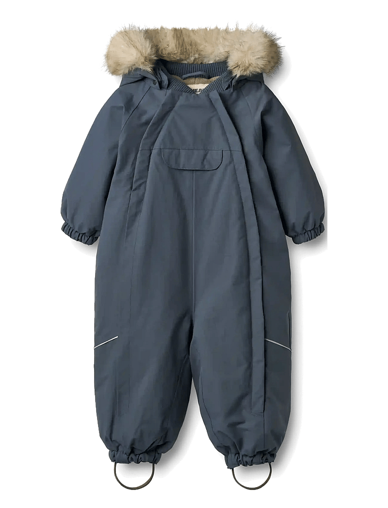 Wheat - Snowsuit Nickie - snowsuit - greyblue - 0