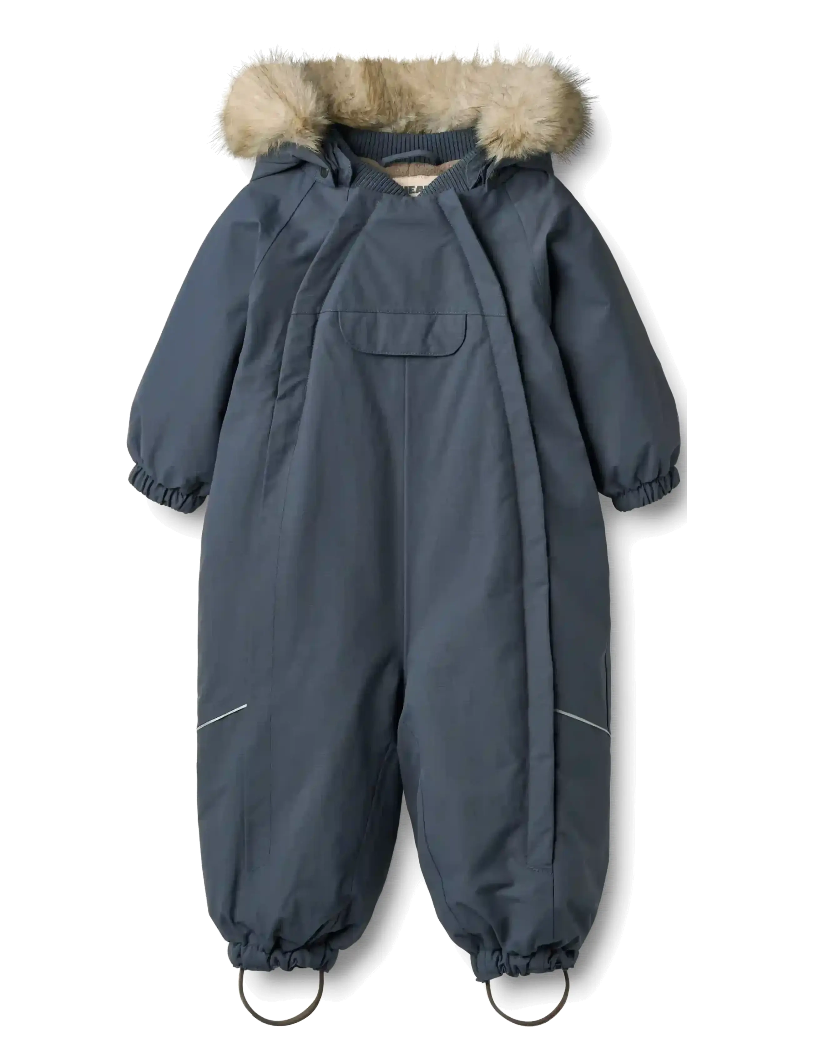 Wheat Snowsuit Nickie - Talvekombinesoon - GREYBLUE / navy