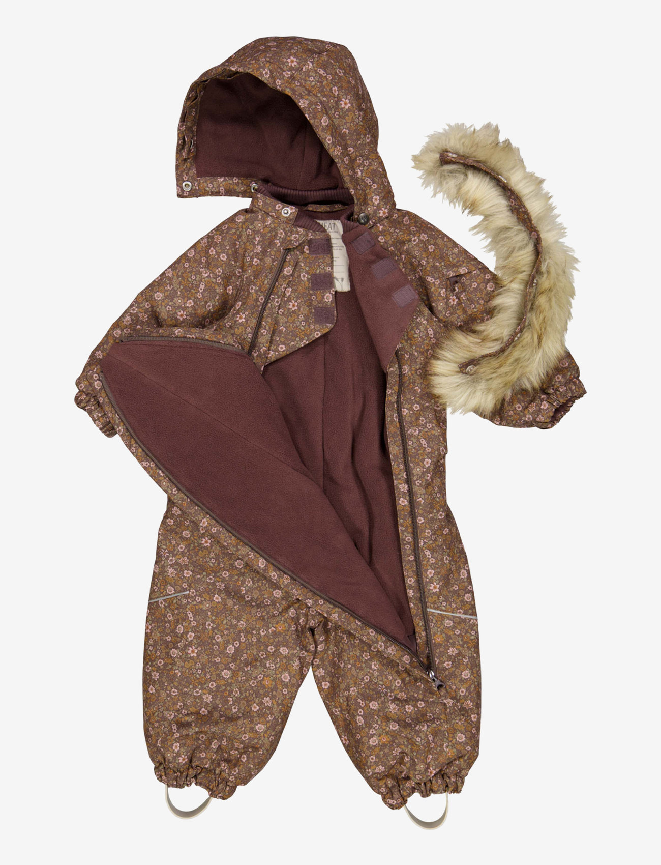 Wheat - Snowsuit Nickie Tech - eggplant flowers - 1