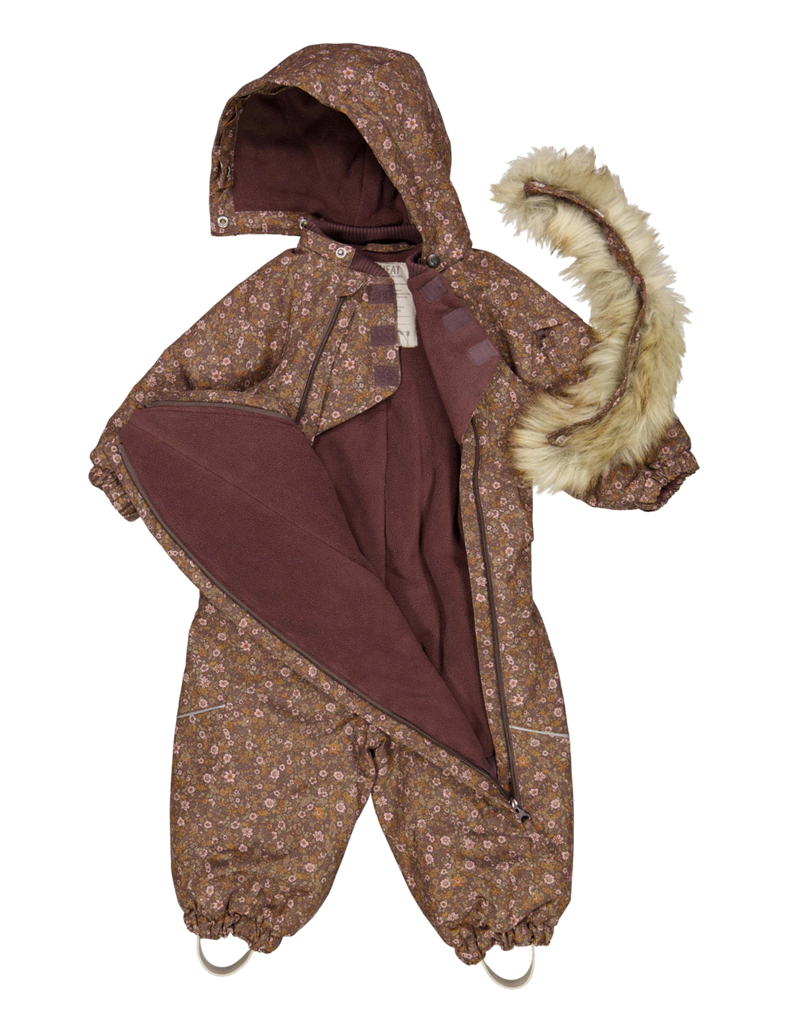 Wheat - Snowsuit Nickie Tech - eggplant flowers - 1