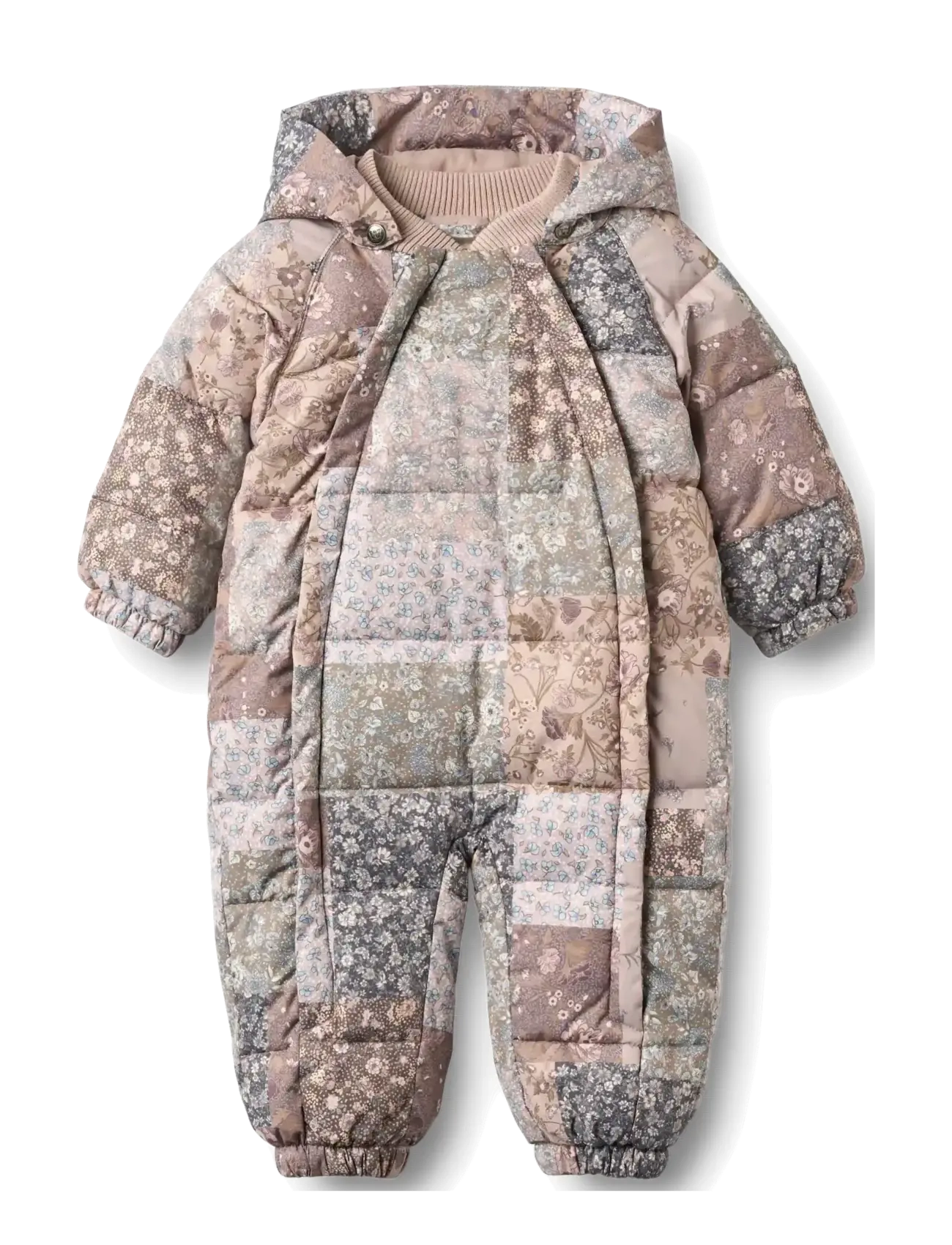Wheat Puffer suit Edem - Overalls - PATCHWORK FLOWERS / multi