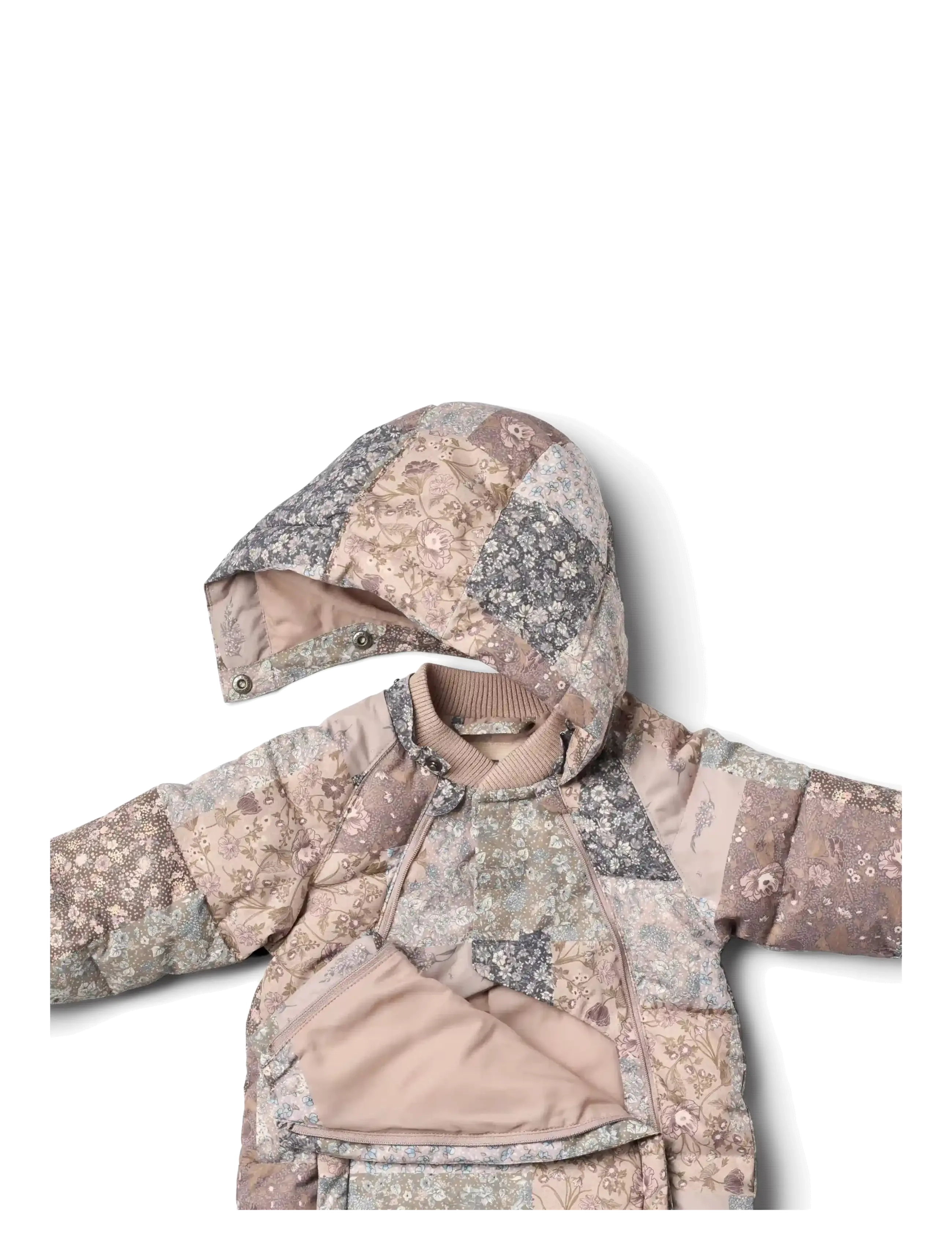 Wheat - Puffer suit Edem - schneeanzug - patchwork flowers - 3