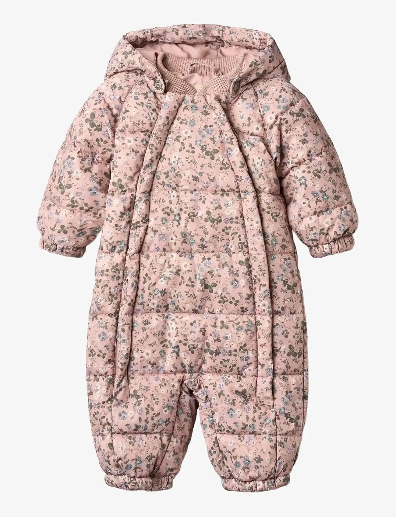 Wheat - Puffer suit Edem - shop efter alder - rose powder flowers - 0
