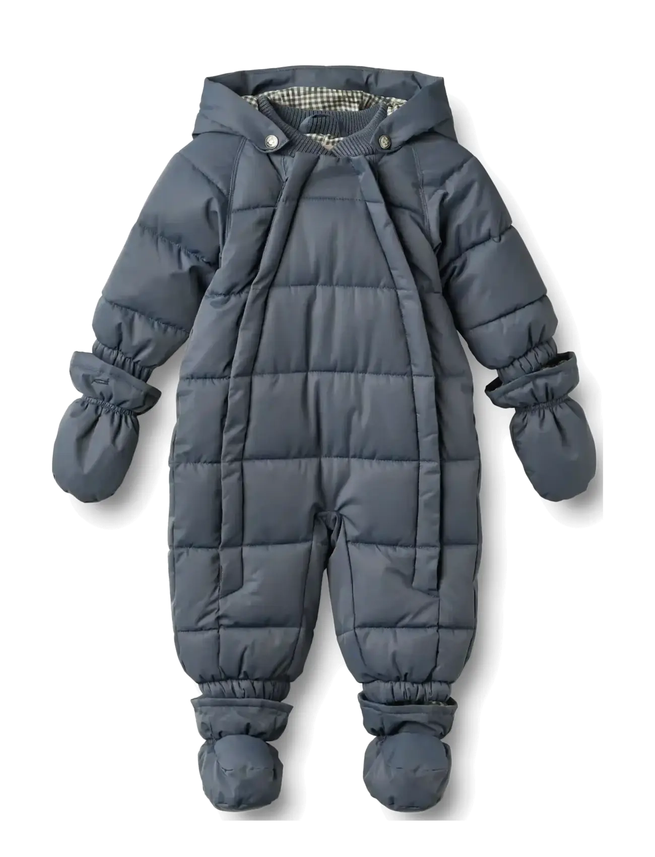 Wheat - Puffer suit Edem - schneeanzug - greyblue - 2
