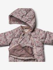 Wheat - Puffer Baby Suit Edem - snowsuit - pale lilac berries - 3
