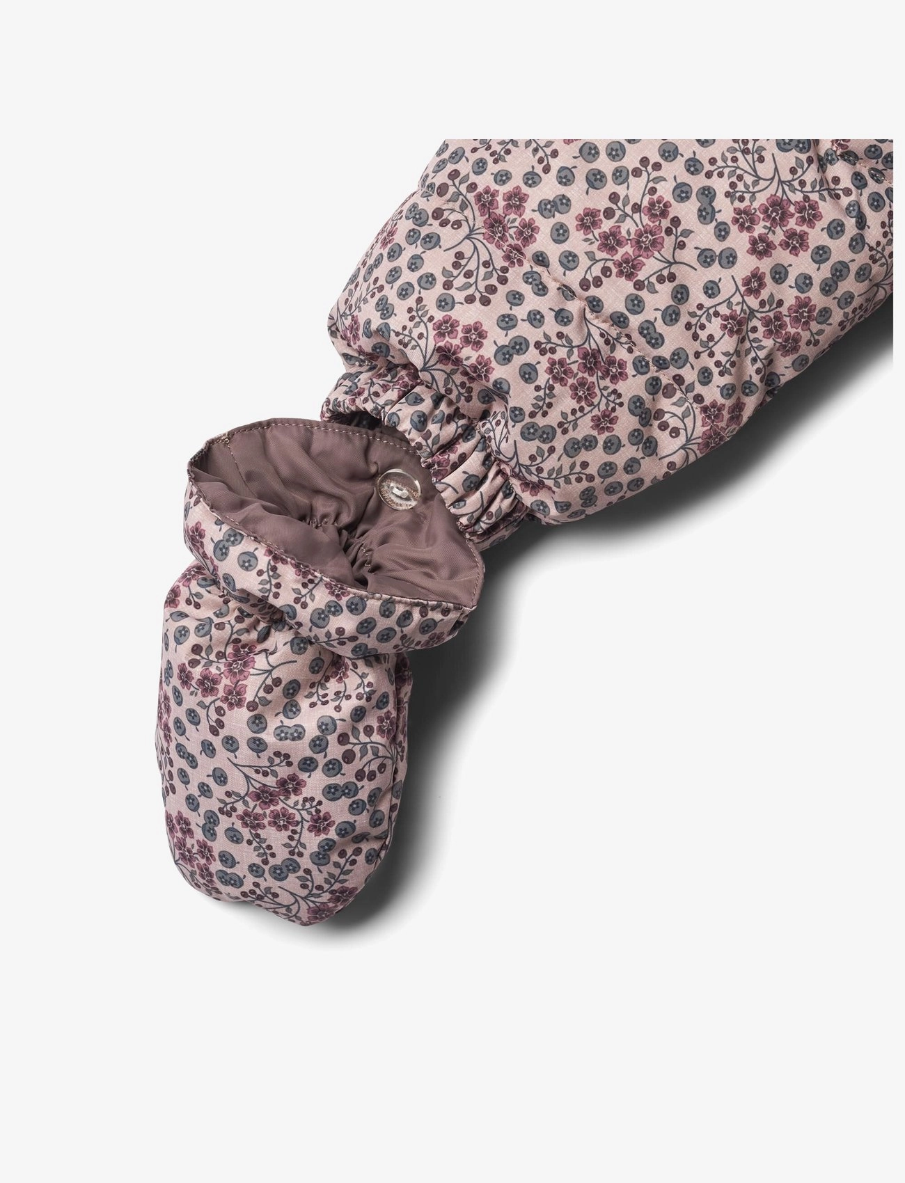 Wheat - Puffer Baby Suit Edem - pale lilac berries - 4