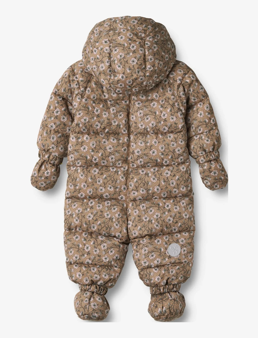 Wheat - Puffer Baby Suit Edem - softshell kombed - caramel anemones - 2