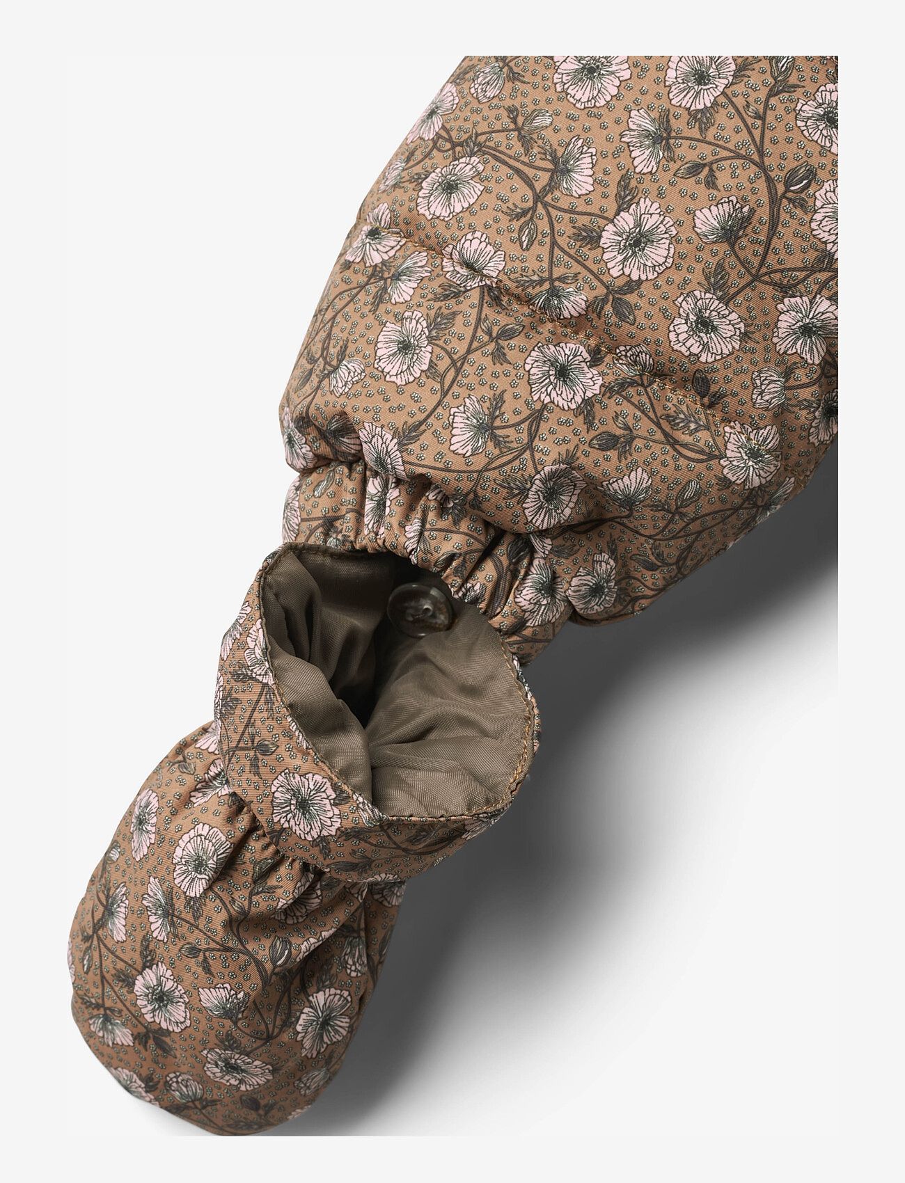 Wheat - Puffer Baby Suit Edem - softshell-overalls - caramel anemones - 4