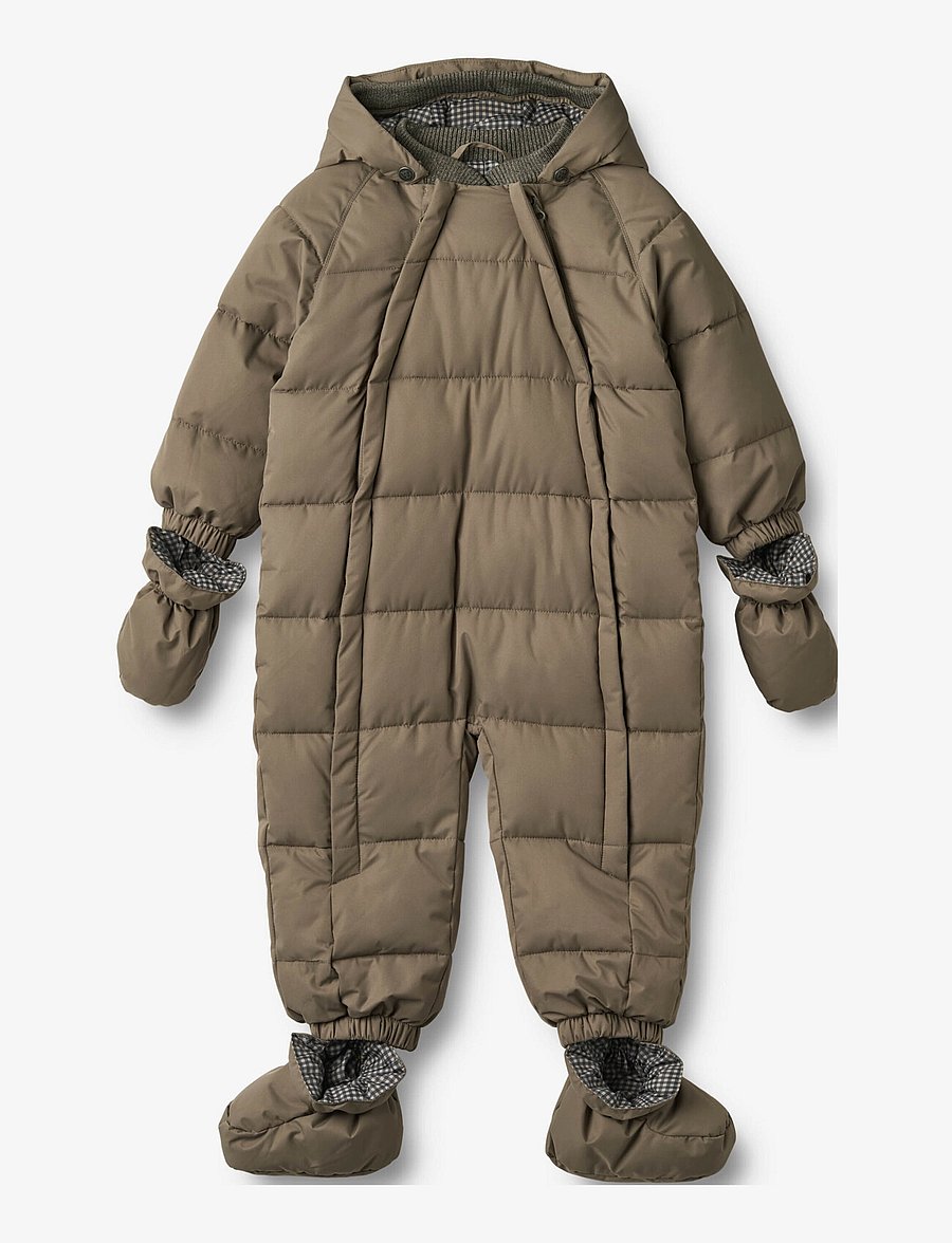 Wheat - Puffer Baby Suit Edem - dry wood - 0